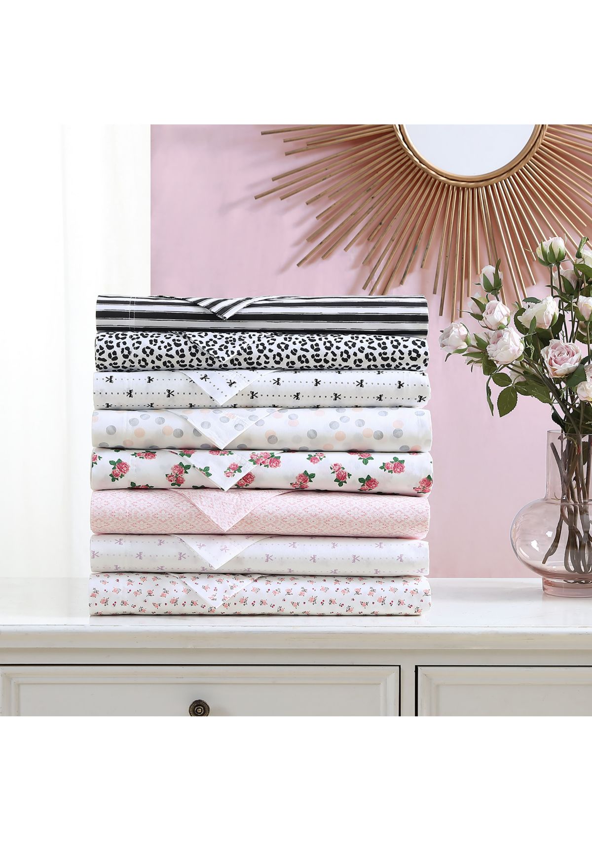 Baby Buds 100% Cotton Percale- 4 Piece- Sheet Set