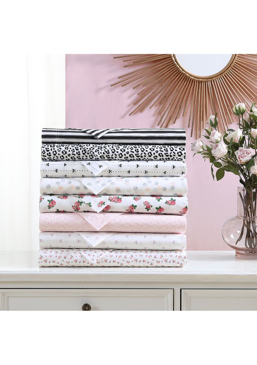Baby Buds 100% Cotton Percale- 4 Piece- Sheet Set