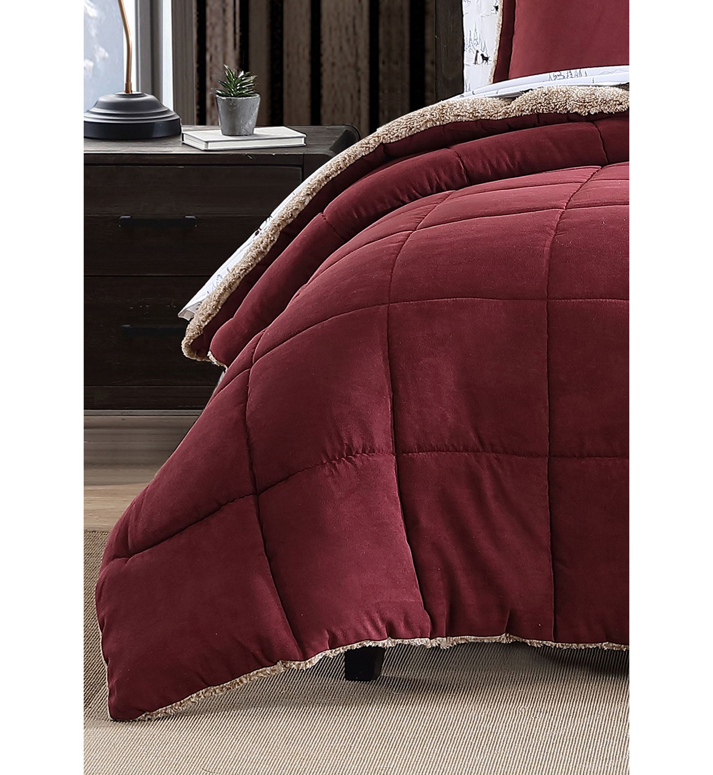 Sherwood Micro Suede 3 Piece Comforter Bedding Set