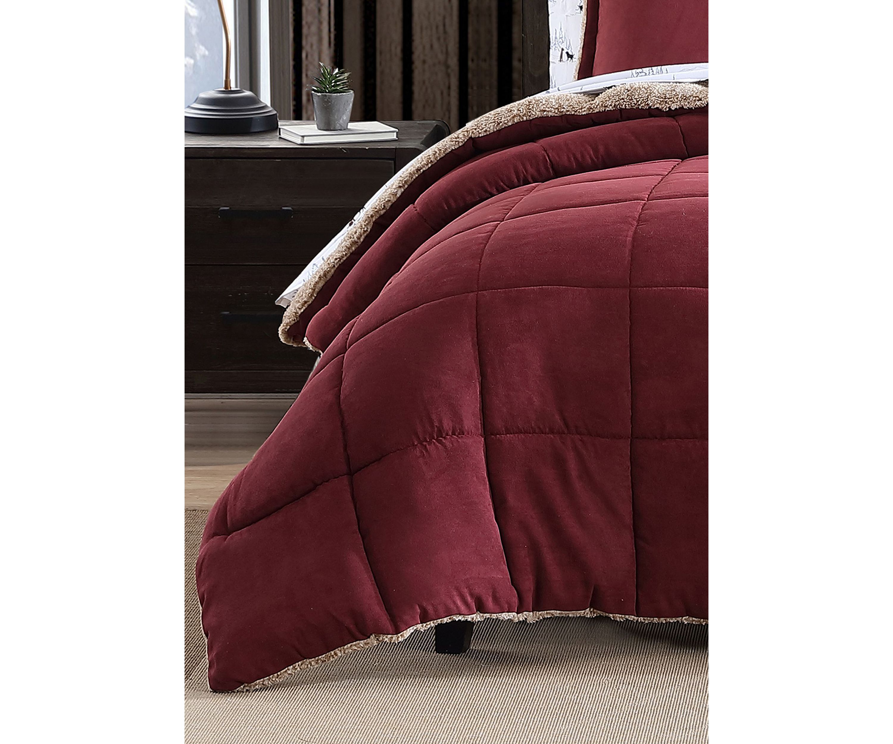 Sherwood Micro Suede 3 Piece Comforter Bedding Set