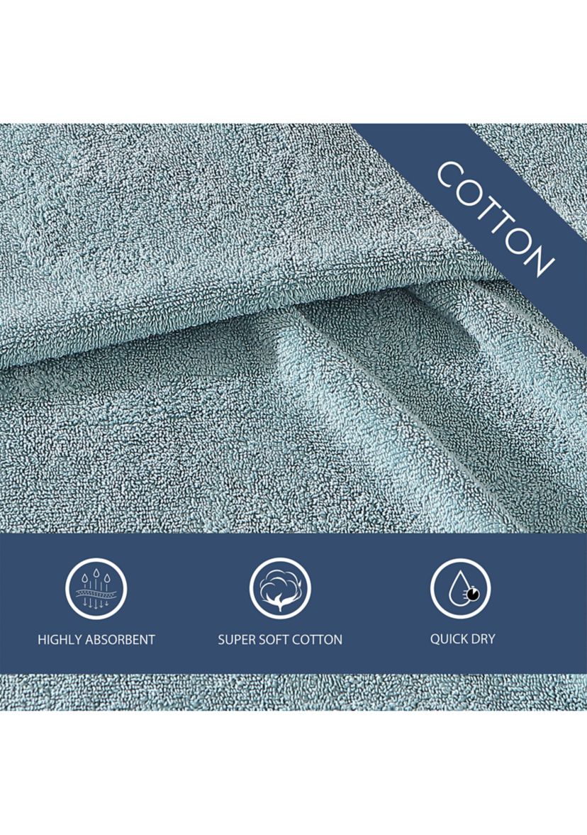 Island Retreat 100% Cotton Terry 2 Piece Hand Towel Set