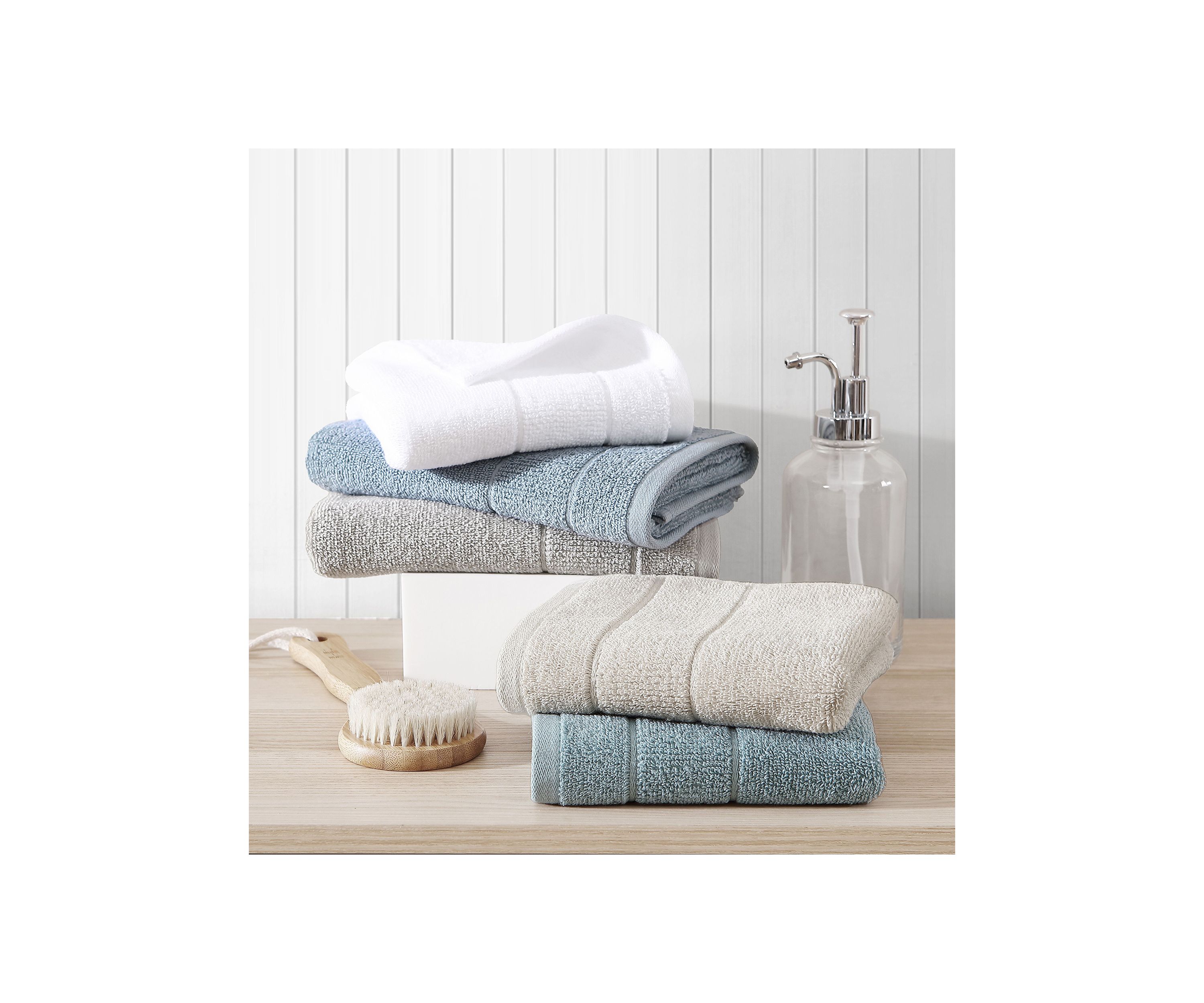 Island Retreat 100% Cotton Terry 2 Piece Hand Towel Set