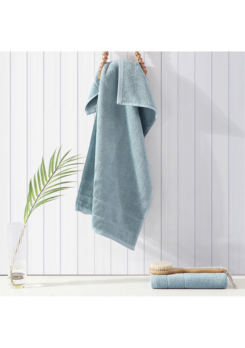 Island Retreat 100% Cotton Terry 2 Piece Hand Towel Set