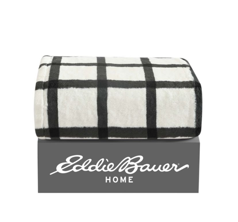 Bunkhouse Plaid Sherpa Reversible Throw Blanket