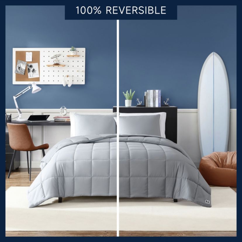 Longdale Solid Soft Microfiber- 3 Piece- Comforter Bedding Set