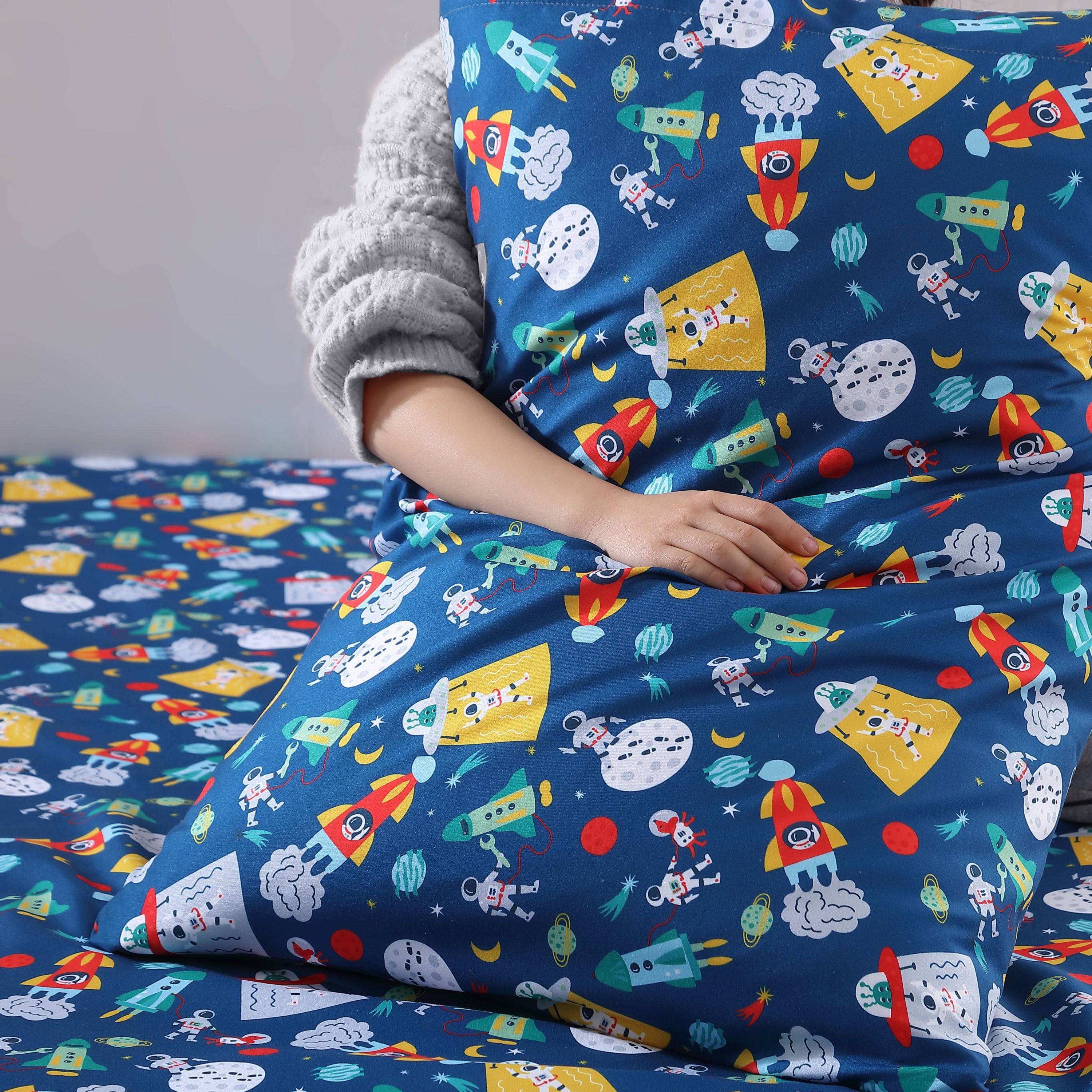 Space Kids Ultra Soft Microfiber 4 Piece Sheet Set