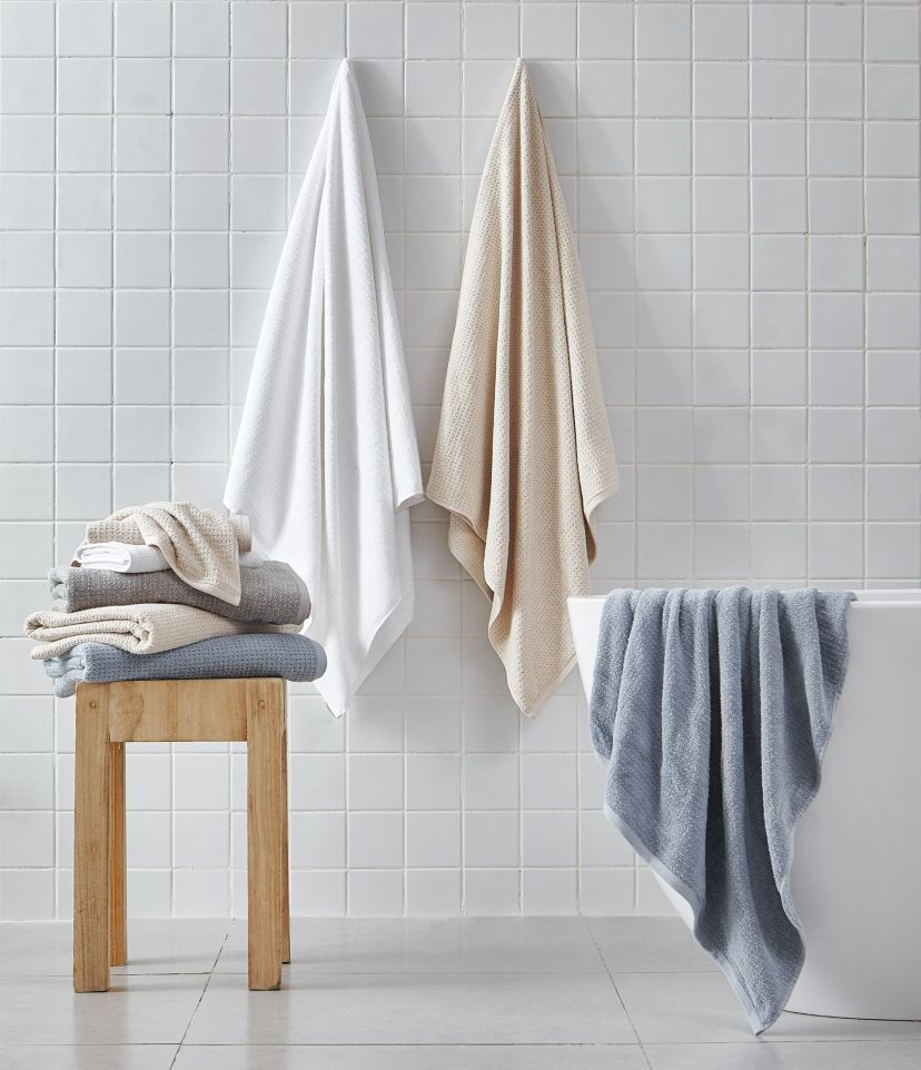 Oasis Solid 100% Cotton Terry 8 Piece Towel Set