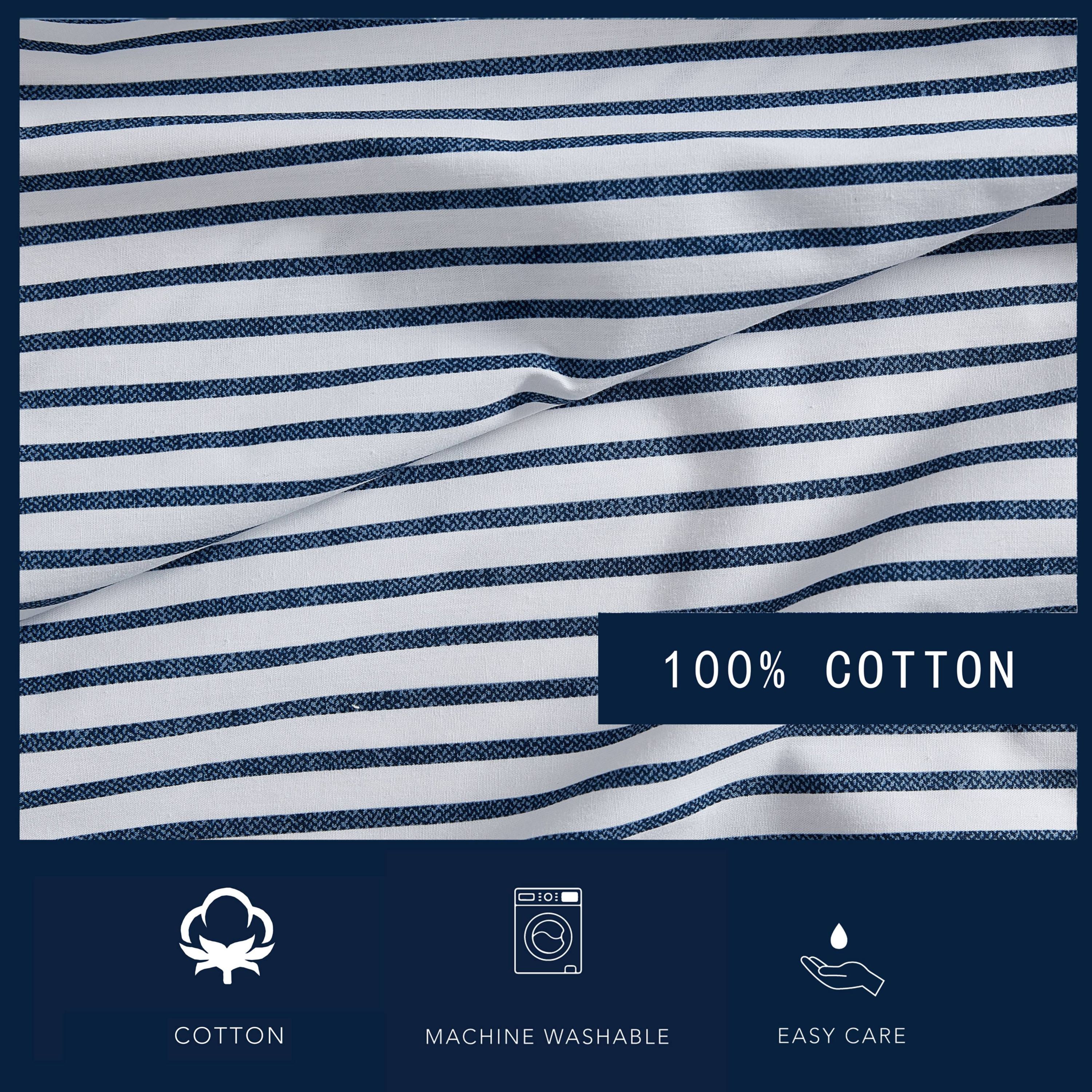 Harmead 100% Cotton Percale- 3 Piece- Sheet Set
