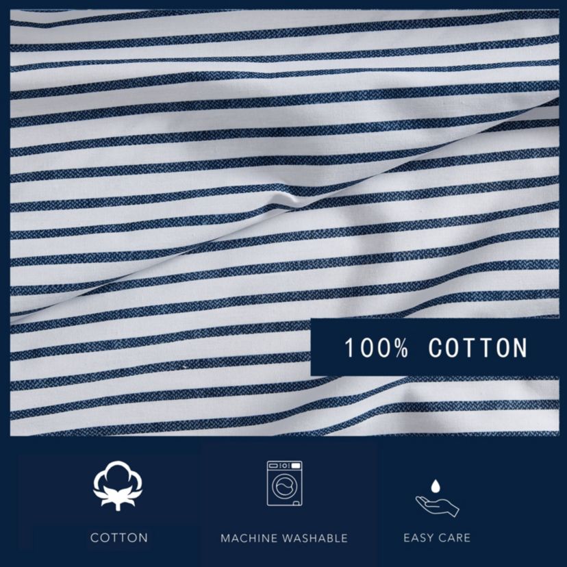 Harmead 100% Cotton Percale- 3 Piece- Sheet Set