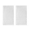 Nautica Oceane 2-Piece Pure White Cotton Hand Towel Set