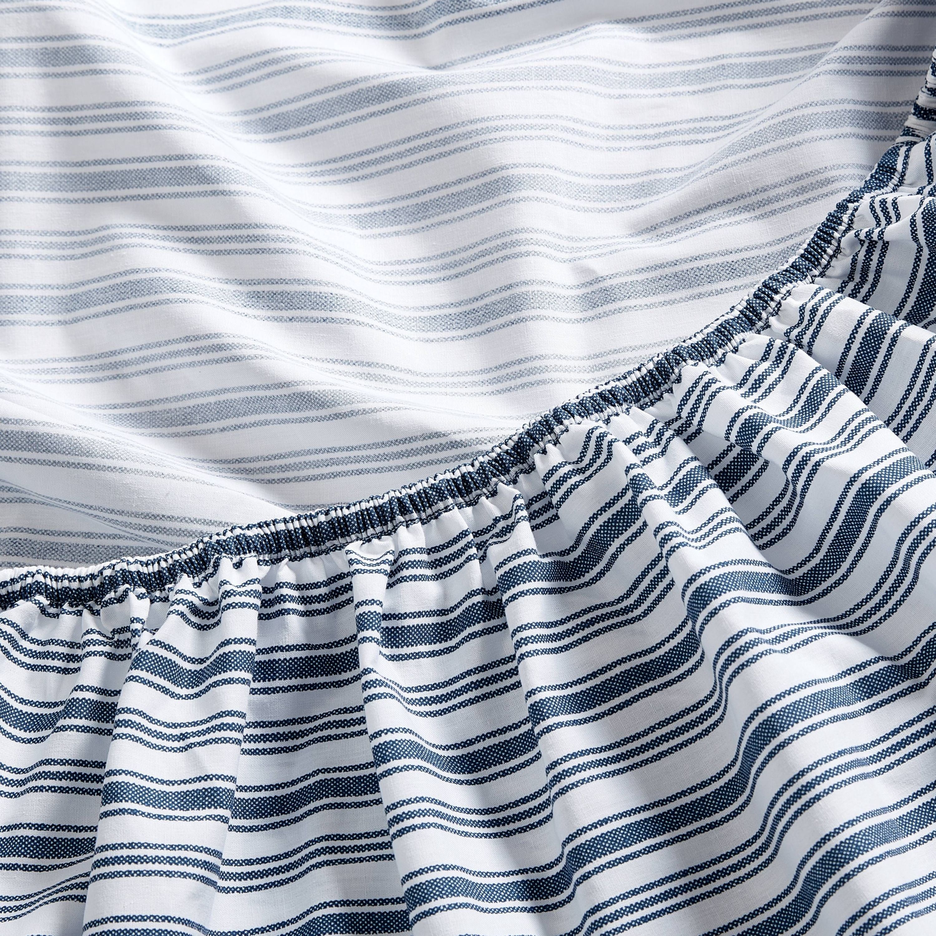 Coleridge Stripe 100% Cotton Percale- 4 Piece- Sheet Set