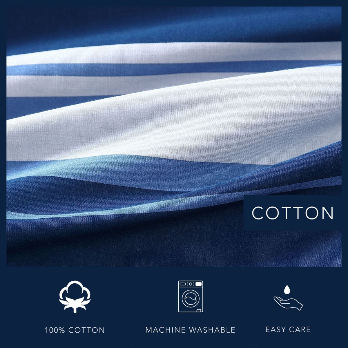 Lakeview 100% Cotton- 3 Piece- Comforter Bedding Set