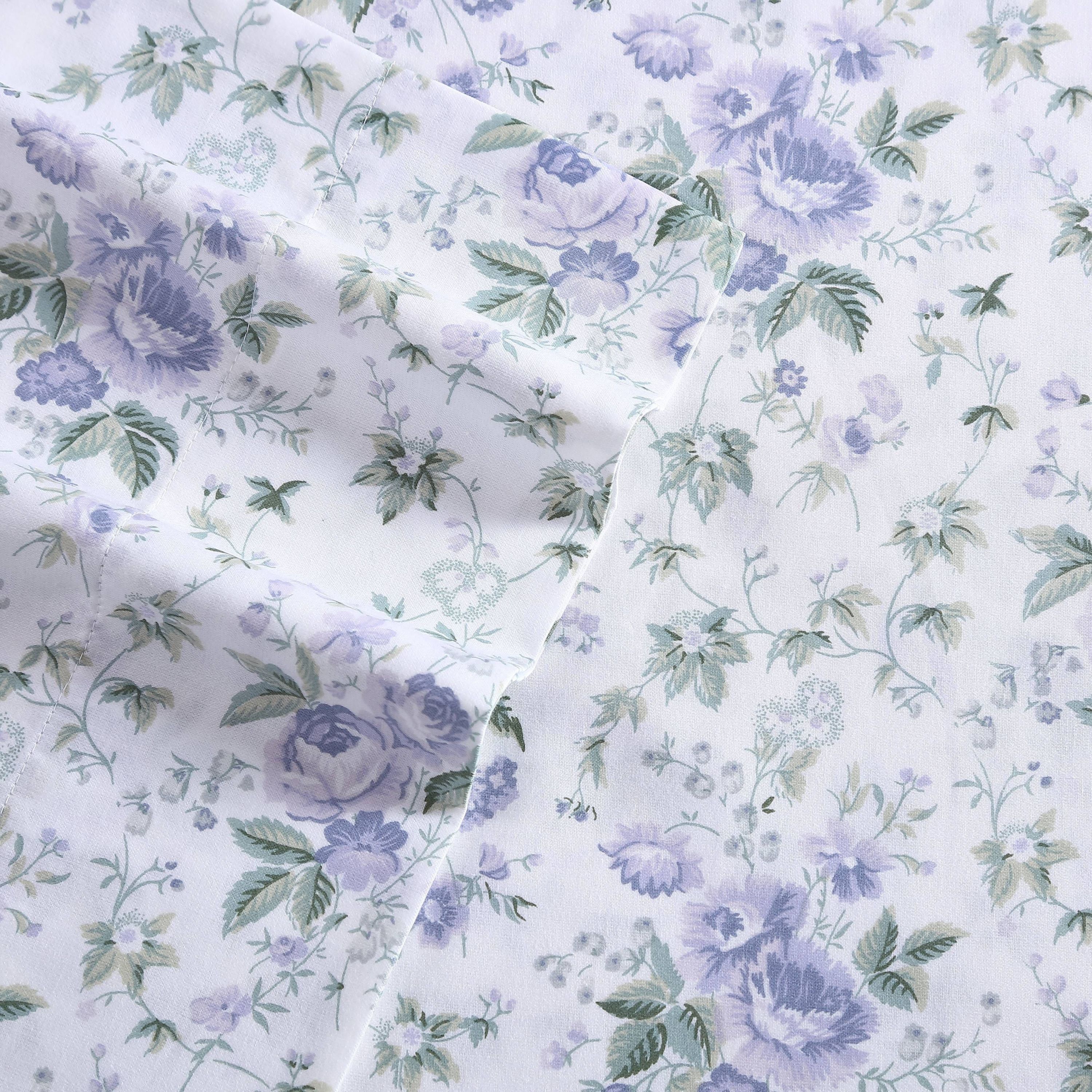 Lilian 100% Cotton 300 Thread Count Sateen- 4 Piece- Sheet Set
