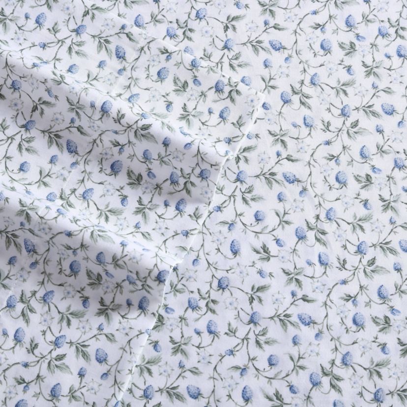 Bramble Vine 100% Cotton 300 Thread Count Sateen- 4 Piece- Sheet Set