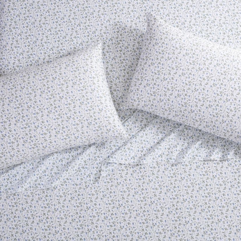 Bramble Vine 100% Cotton 300 Thread Count Sateen- 4 Piece- Sheet Set