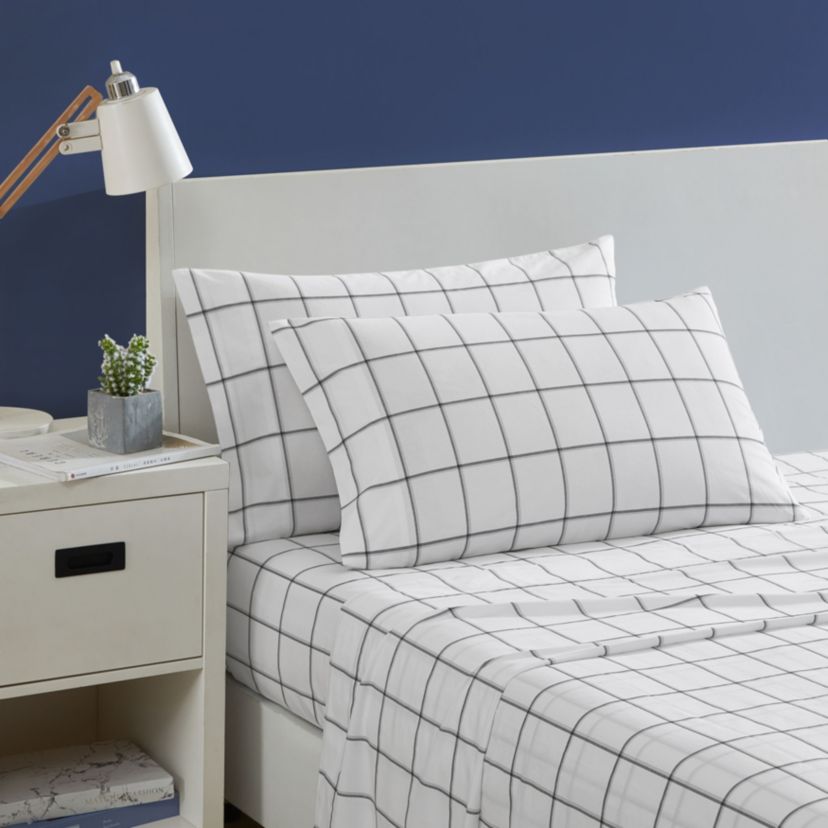 Plot 100% Cotton Percale- 4 Piece- Sheet Set