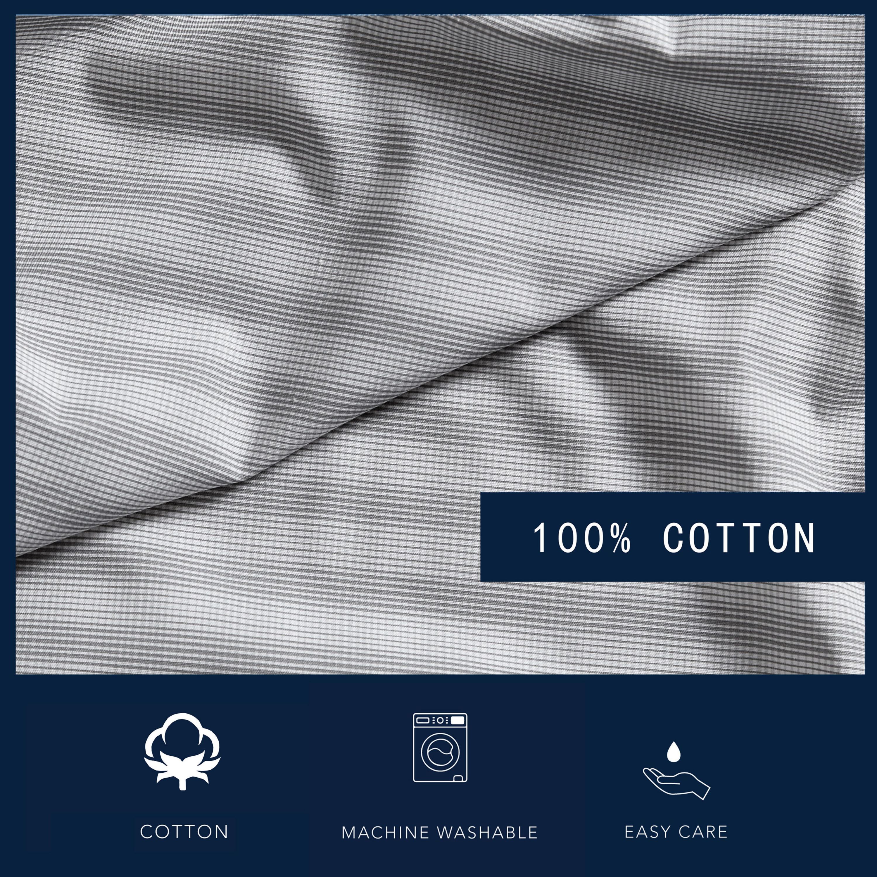 Michael Plaid 100% Cotton Percale- 3 Piece- Sheet Set