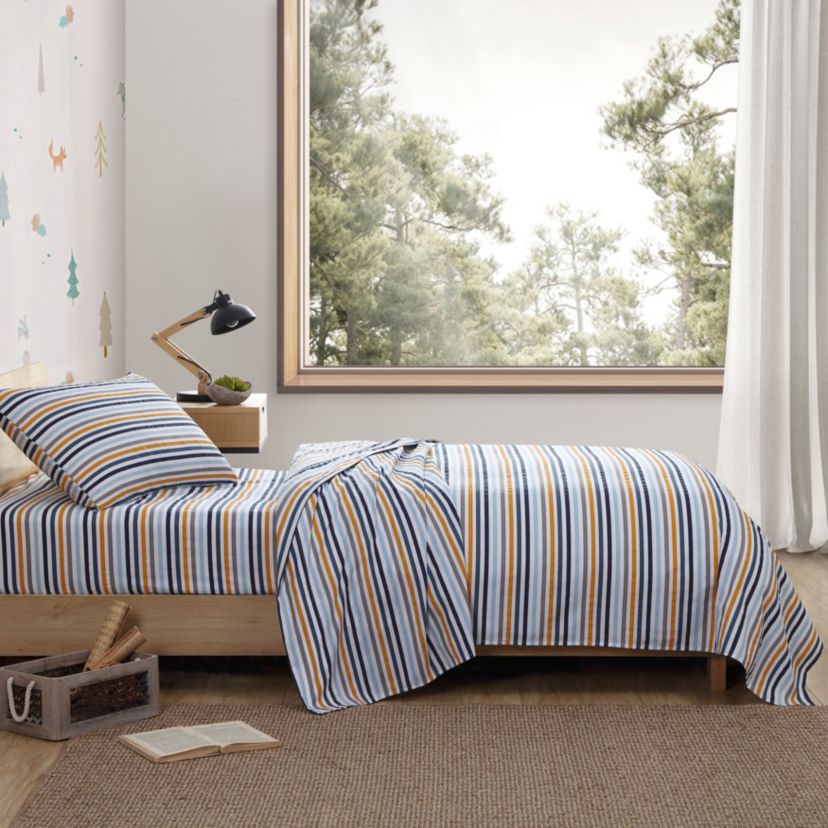 Vivid Stripe Ultra Soft Microfiber- 3 Piece- Sheet Set
