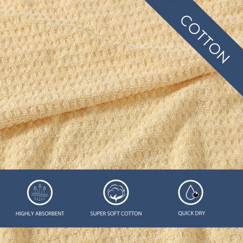 Northern Pacific 100% Cotton Terry- 12 Piece- Wash Towel Set