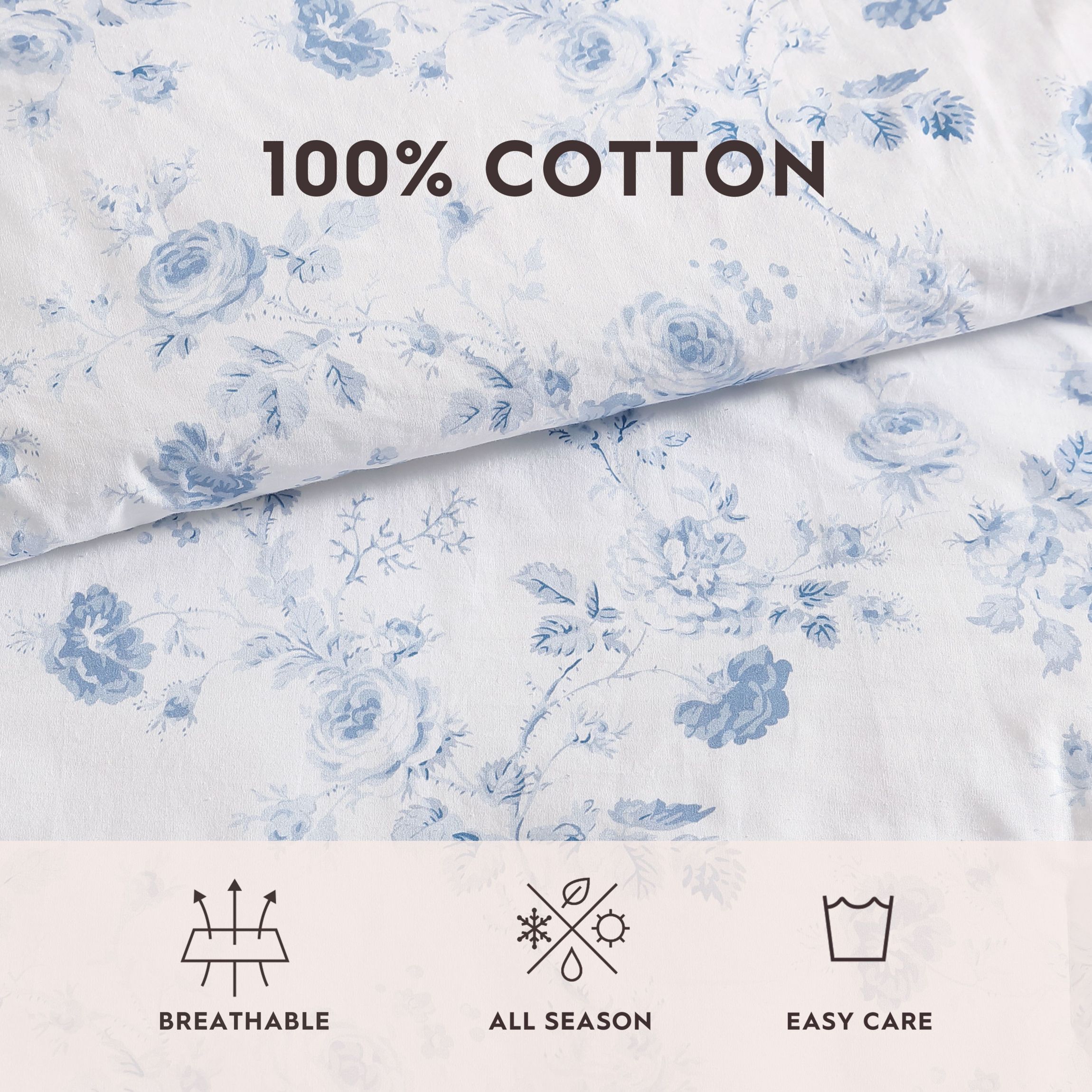 Belinda 100% Cotton- 2 Piece- Comforter Bedding Set