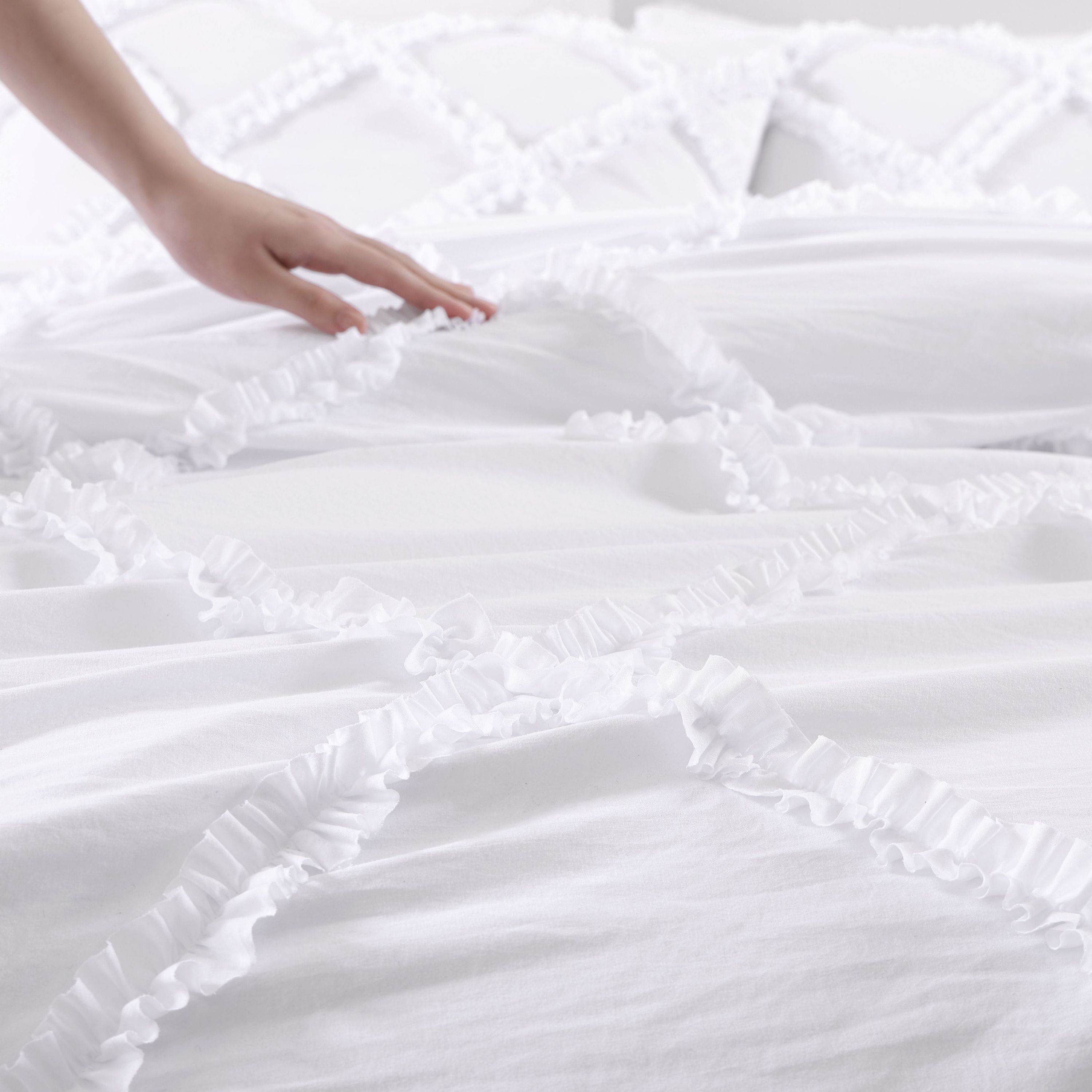 Norah Solid-3 Piece- Comforter Bedding Set