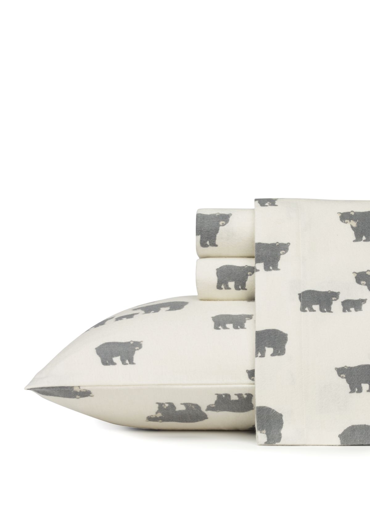 Bear Family Flannel Sheet Set 