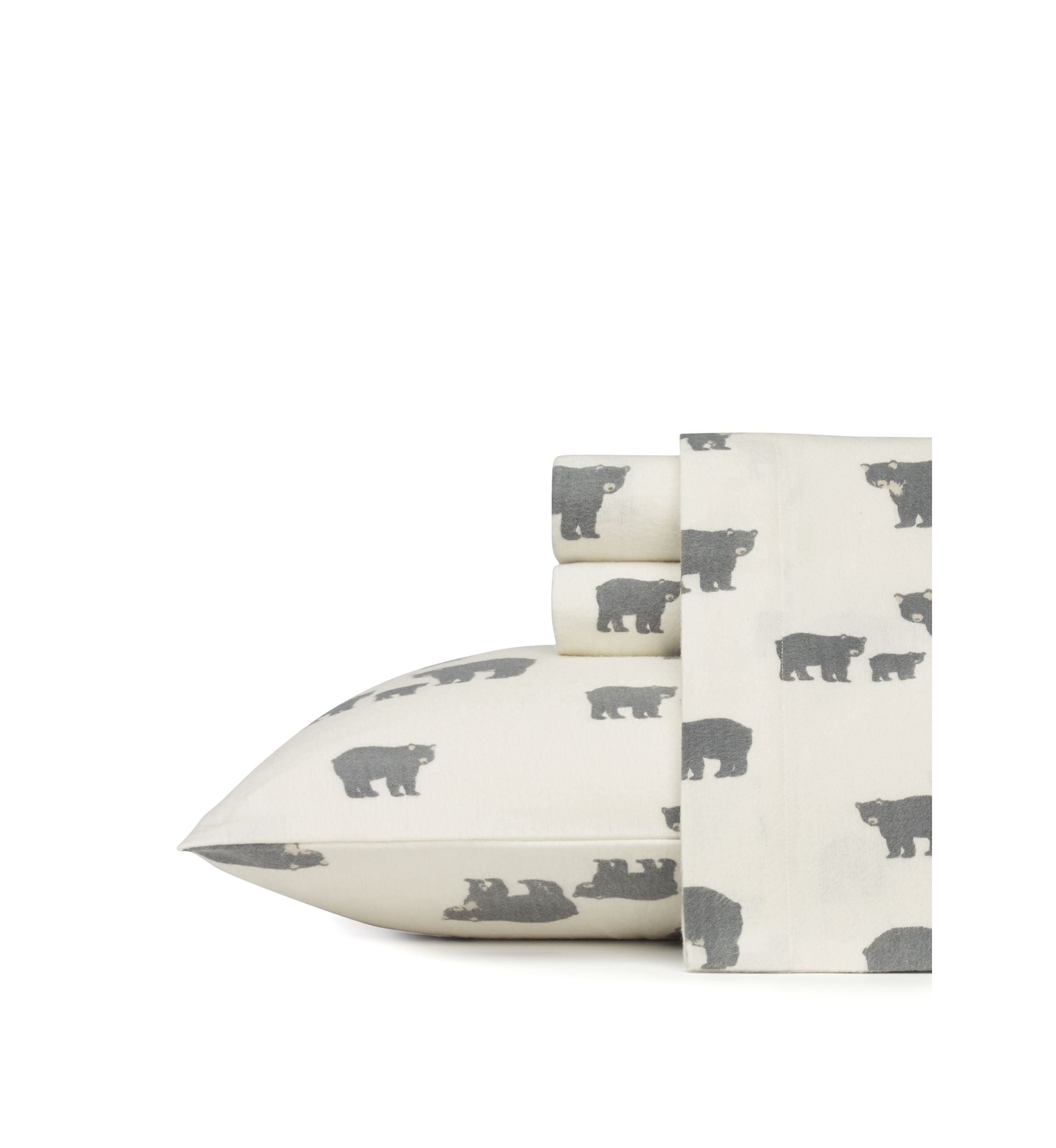 Bear Family Flannel Sheet Set 