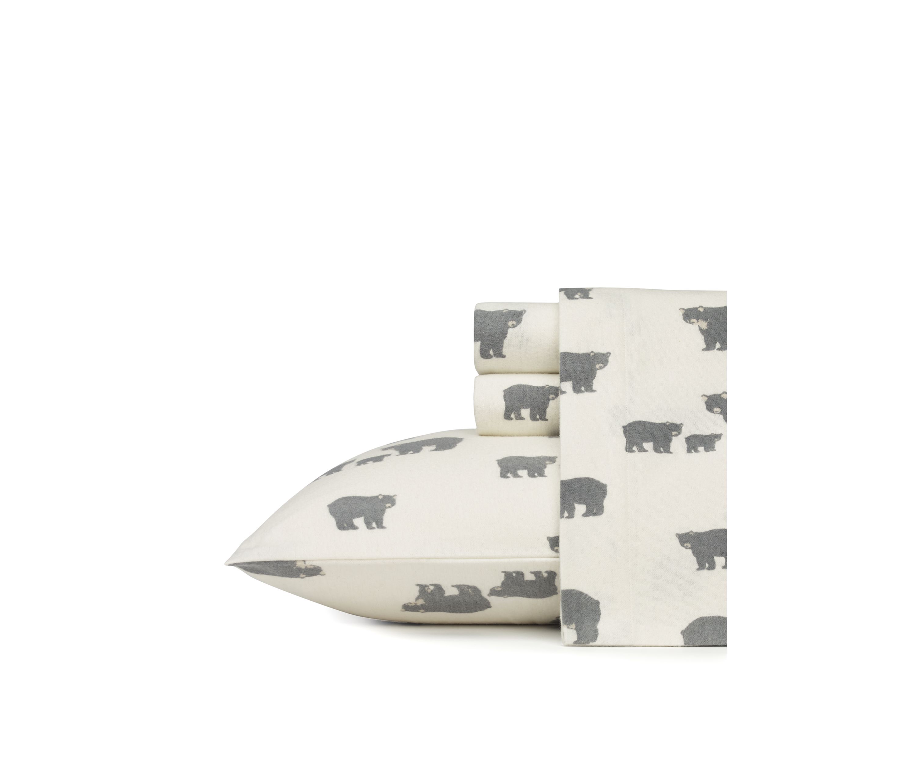 Bear Family Flannel Sheet Set 