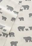 Bear Family Flannel Sheet Set 