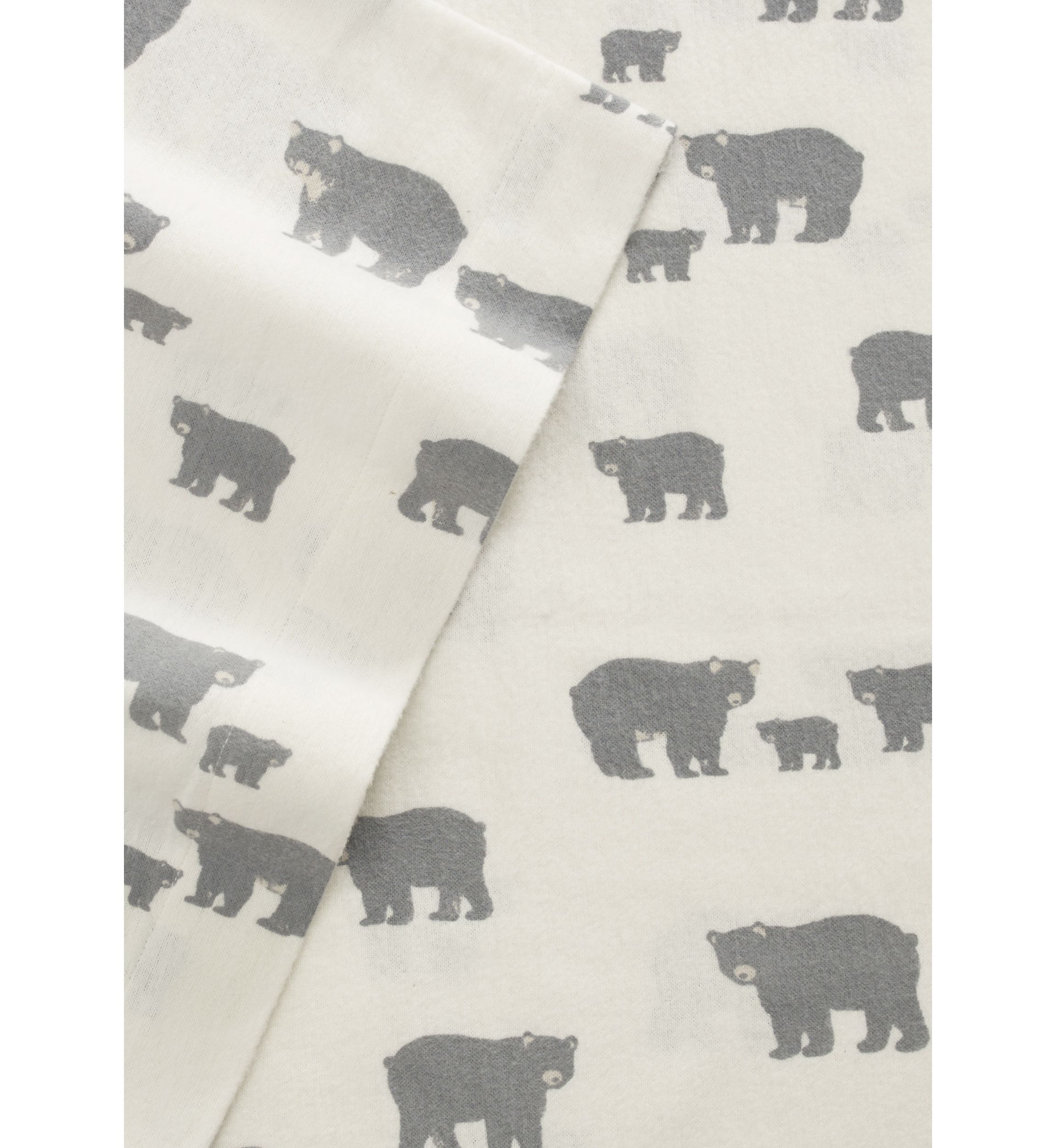 Bear Family Flannel Sheet Set 