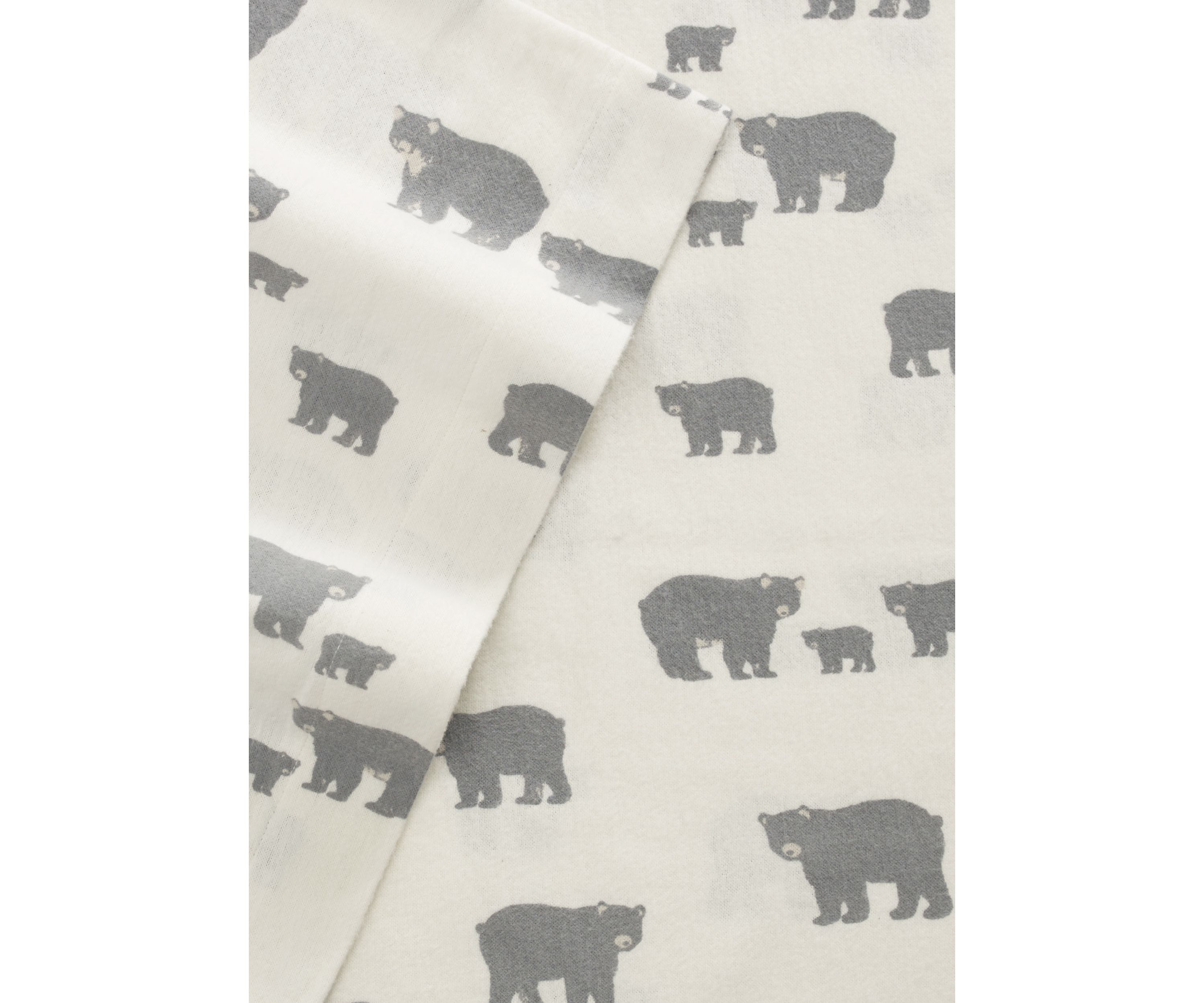 Bear Family Flannel Sheet Set 
