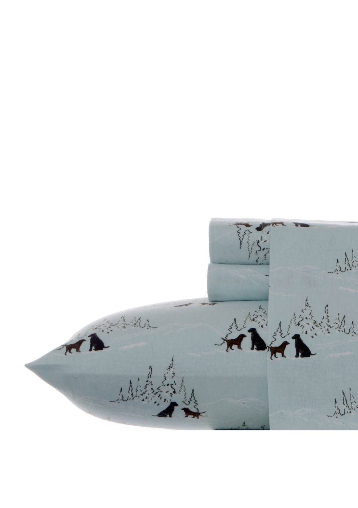 Dog Friends Flannel Sheet Set  