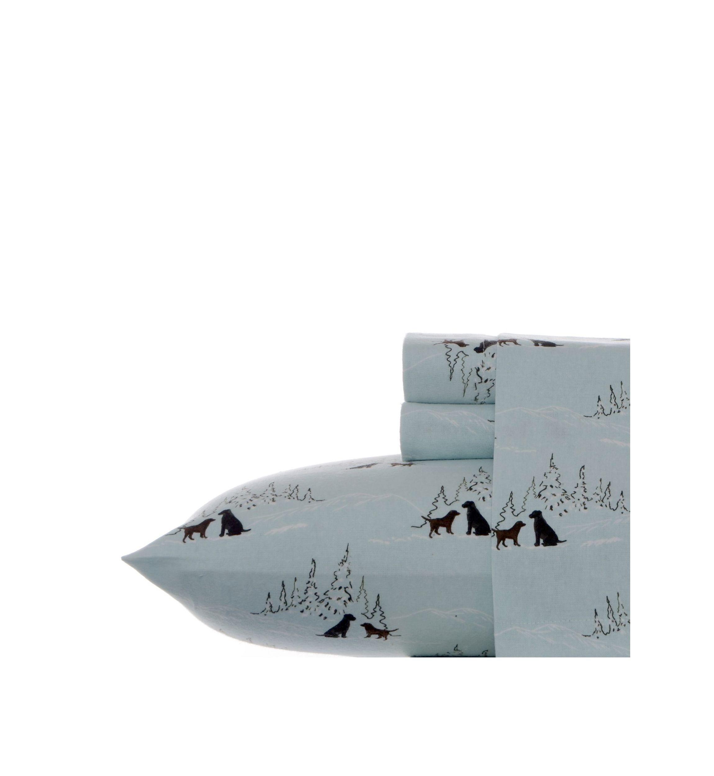 Dog Friends Flannel Sheet Set  