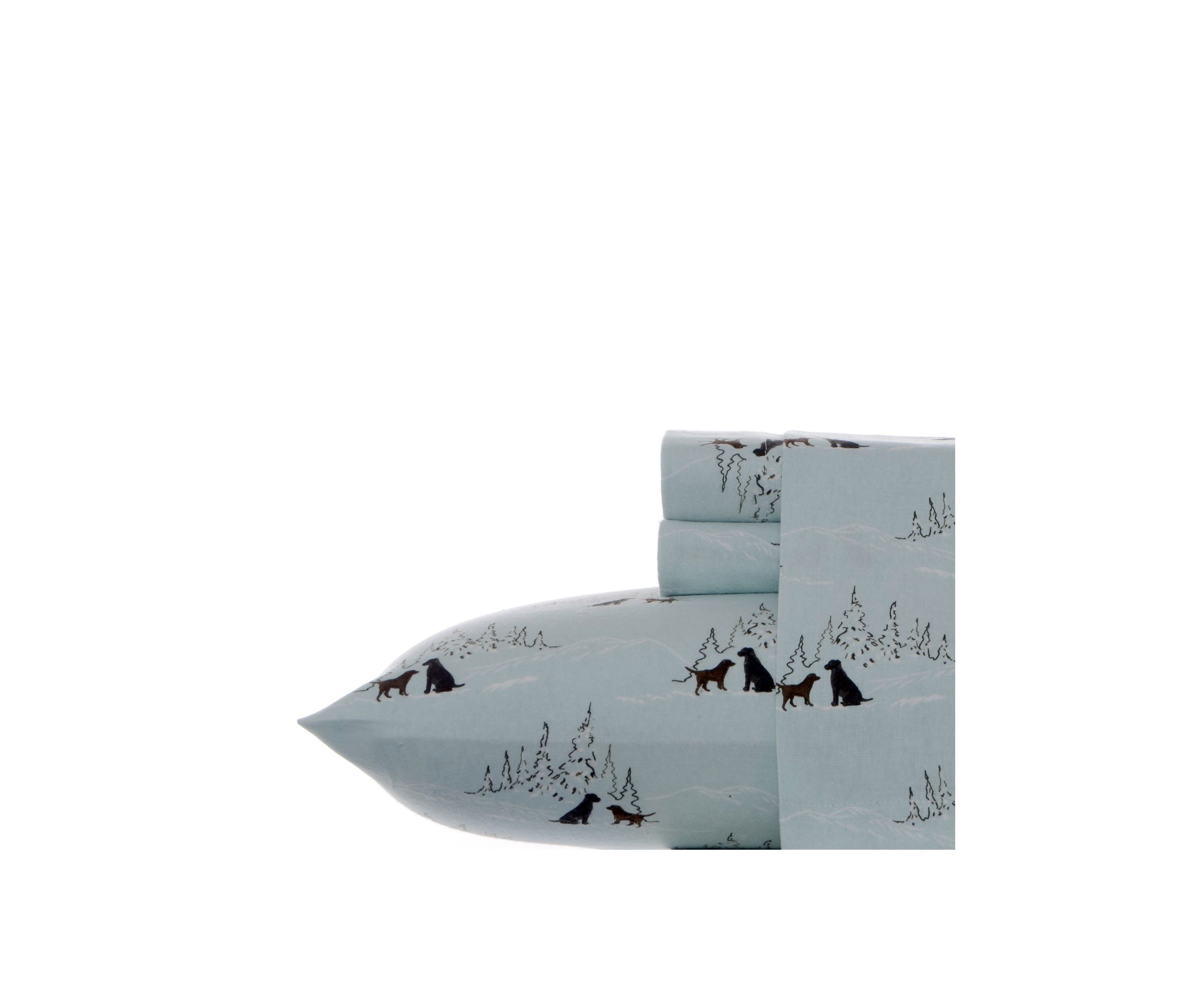 Dog Friends Flannel Sheet Set  