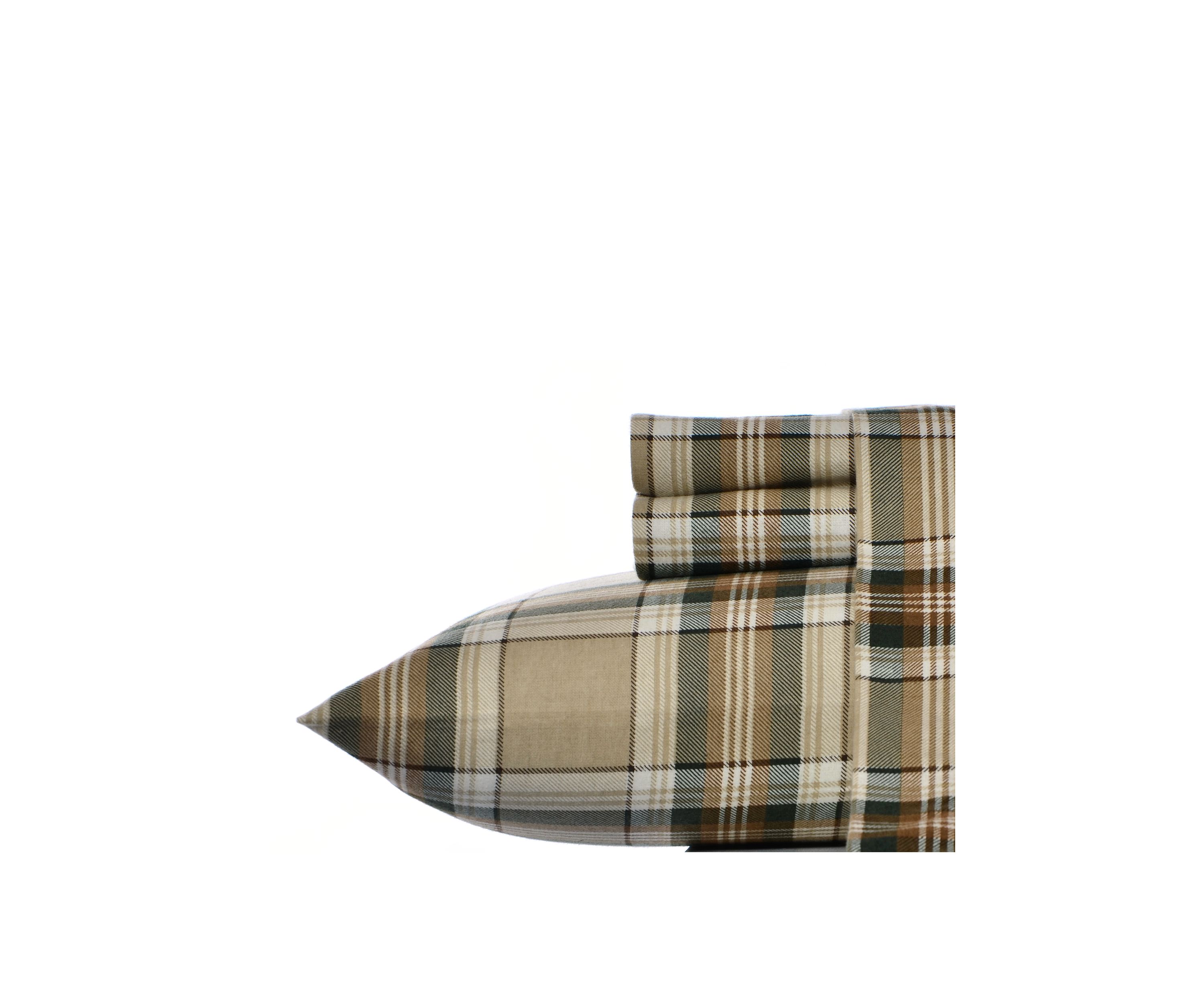 Edgewood Plaid Flannel Sheet Set Twin XL