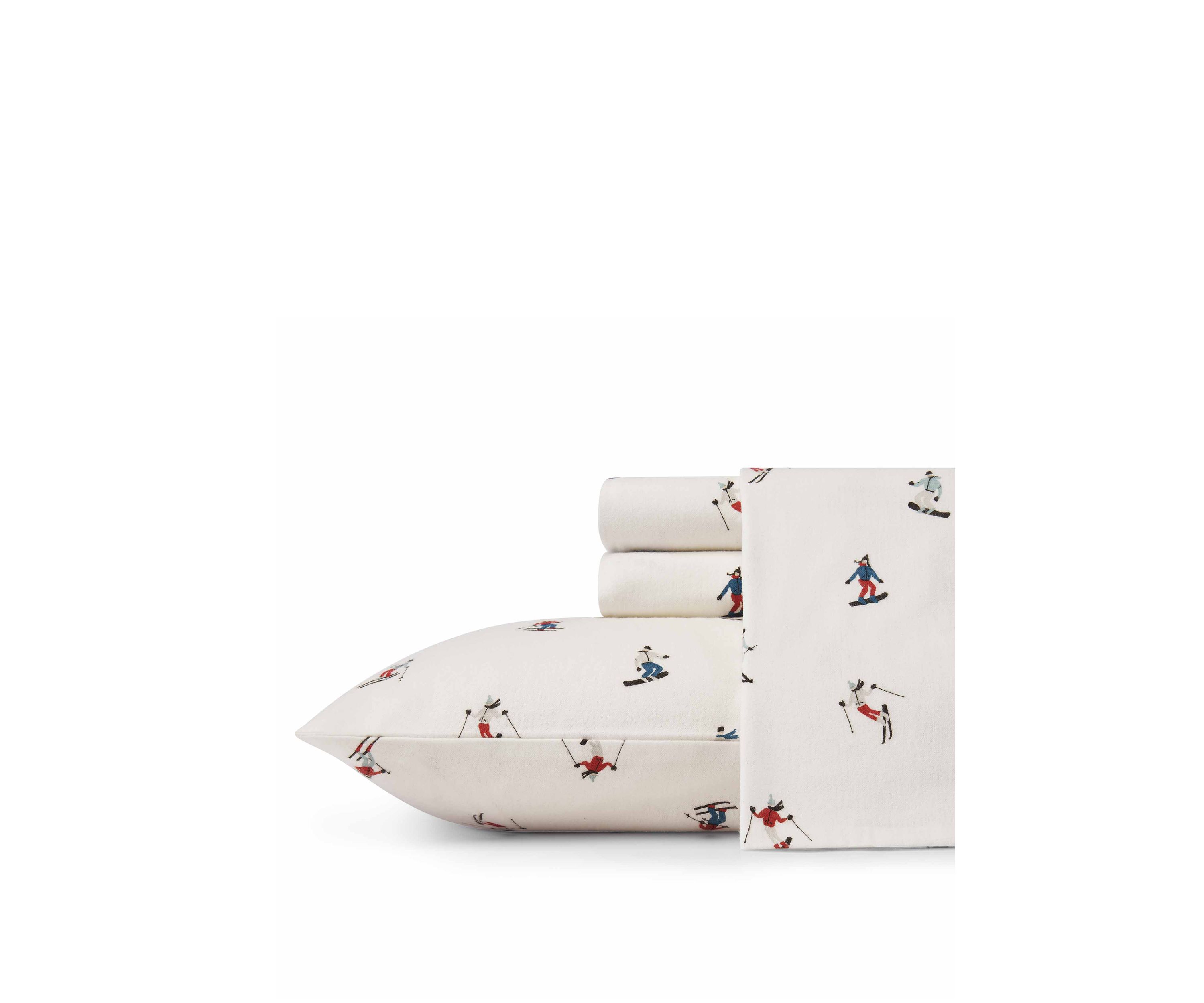 Ski Slope Flannel Sheet Set 