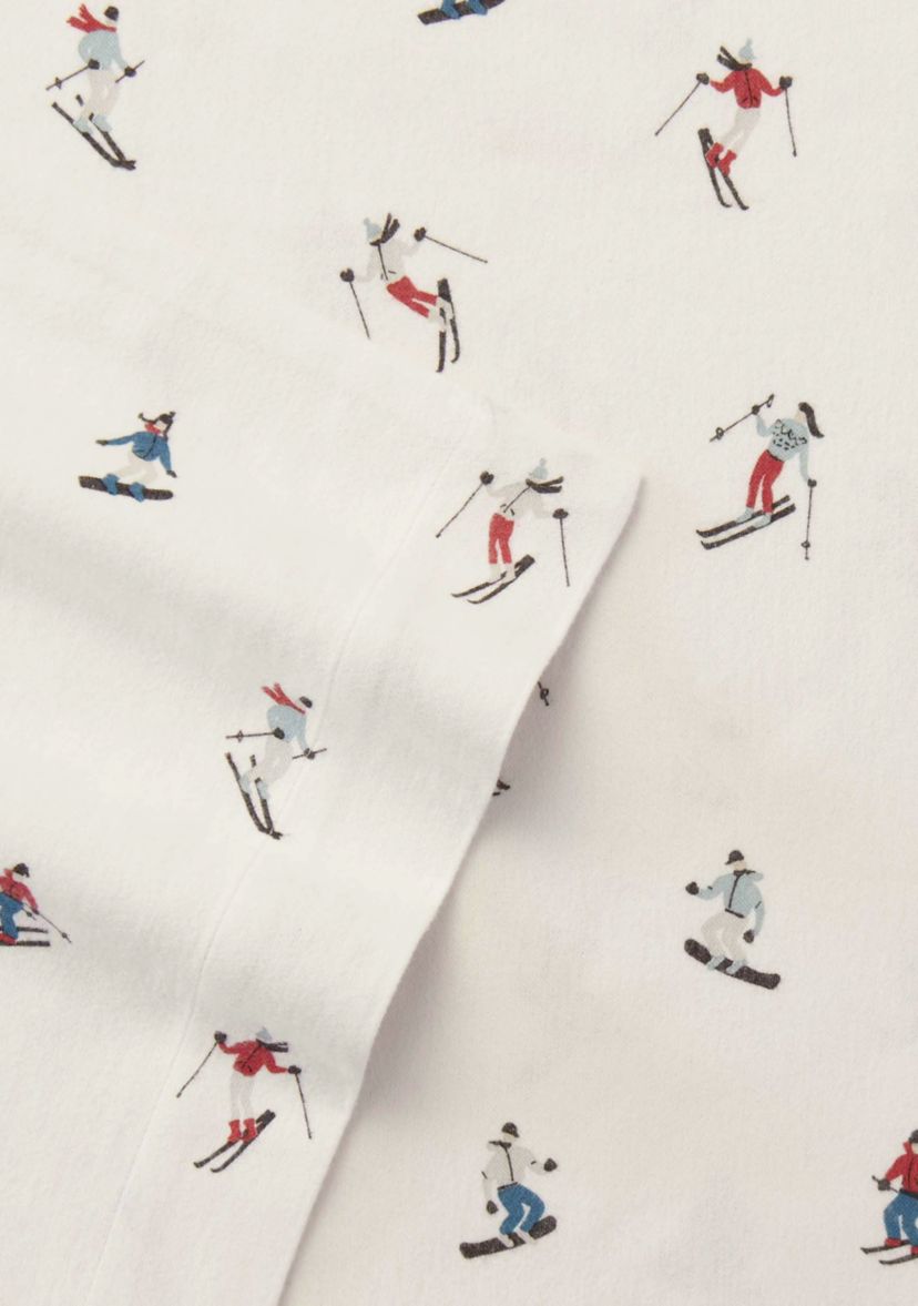 Ski Slope Flannel Sheet Set 