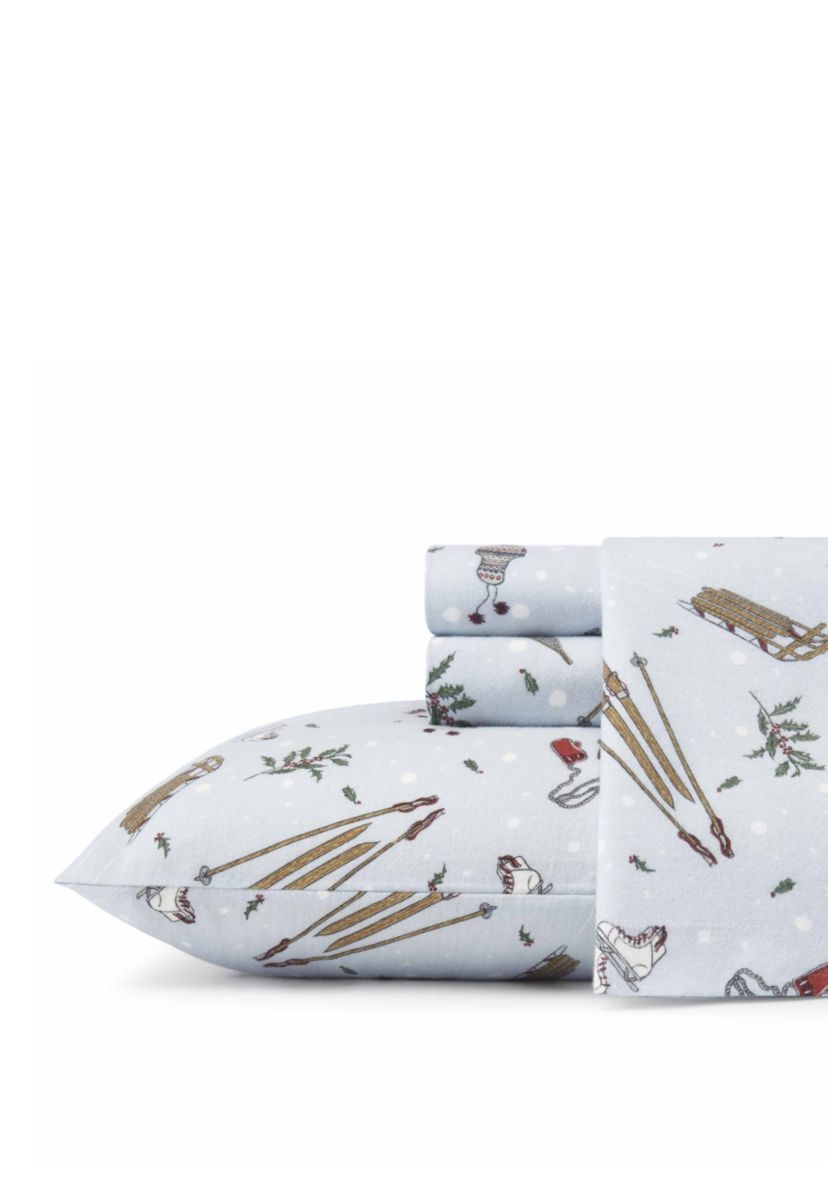 Snow Days Flannel Sheet Set 