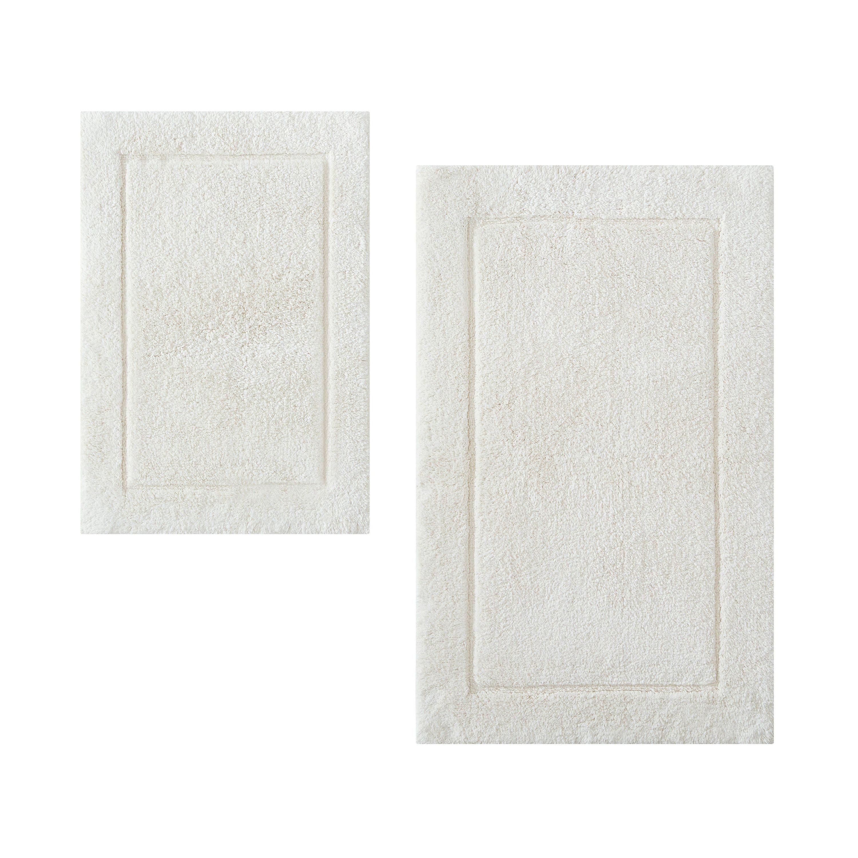Essence Solid - Grey  Bath Rug Set-2 Piece