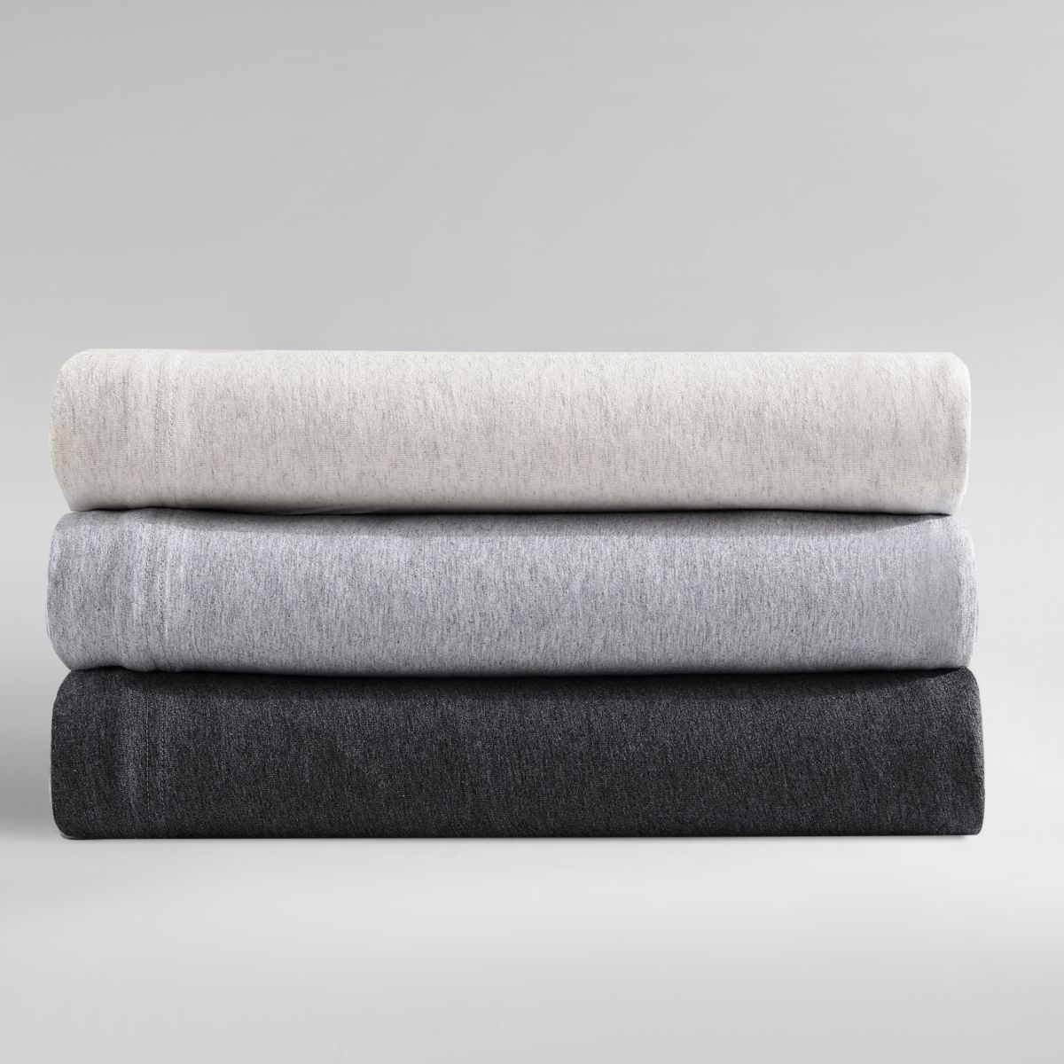 Modern Cotton Melange Grey King Sheet Set-4 Piece