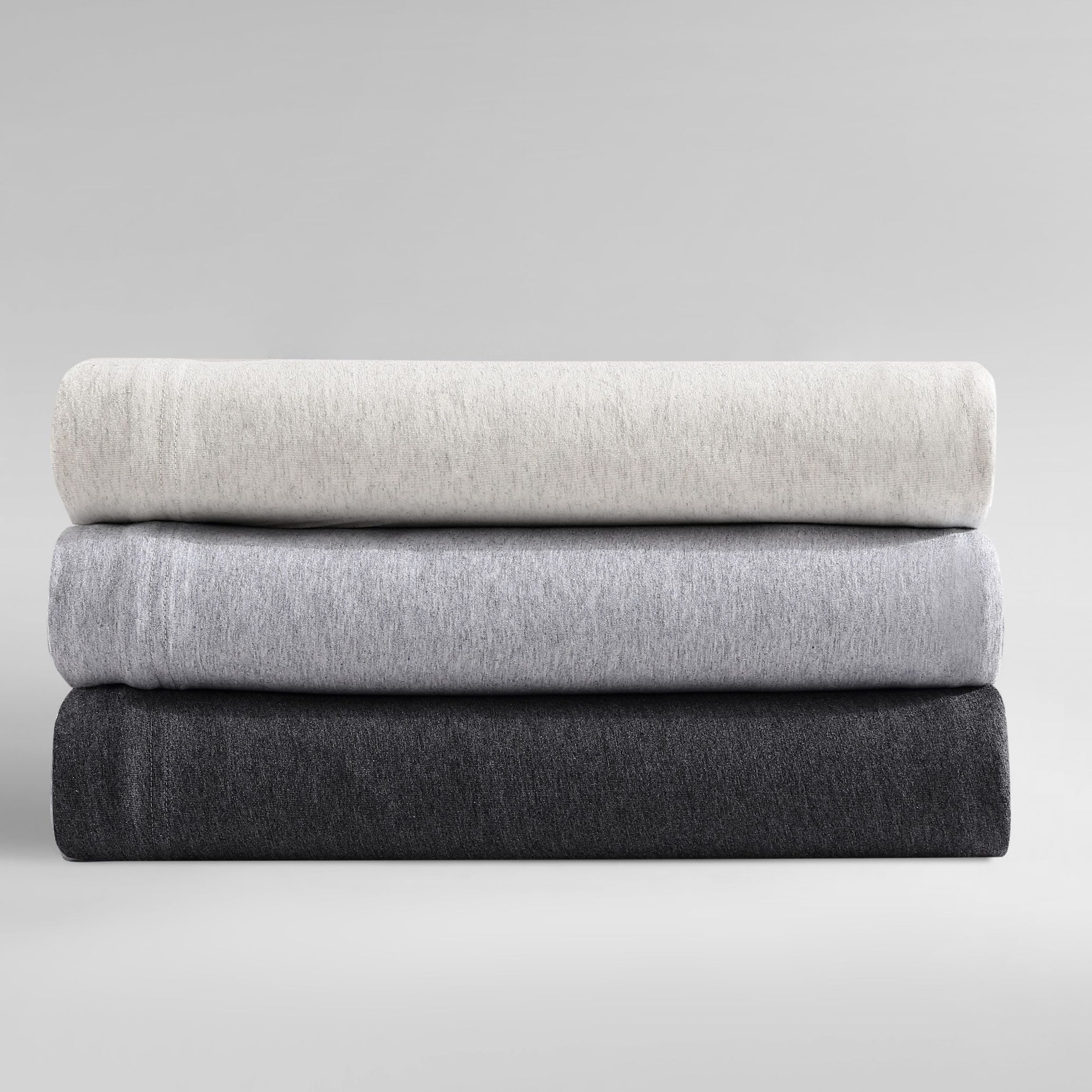 Modern Cotton Melange Grey King Sheet Set-4 Piece