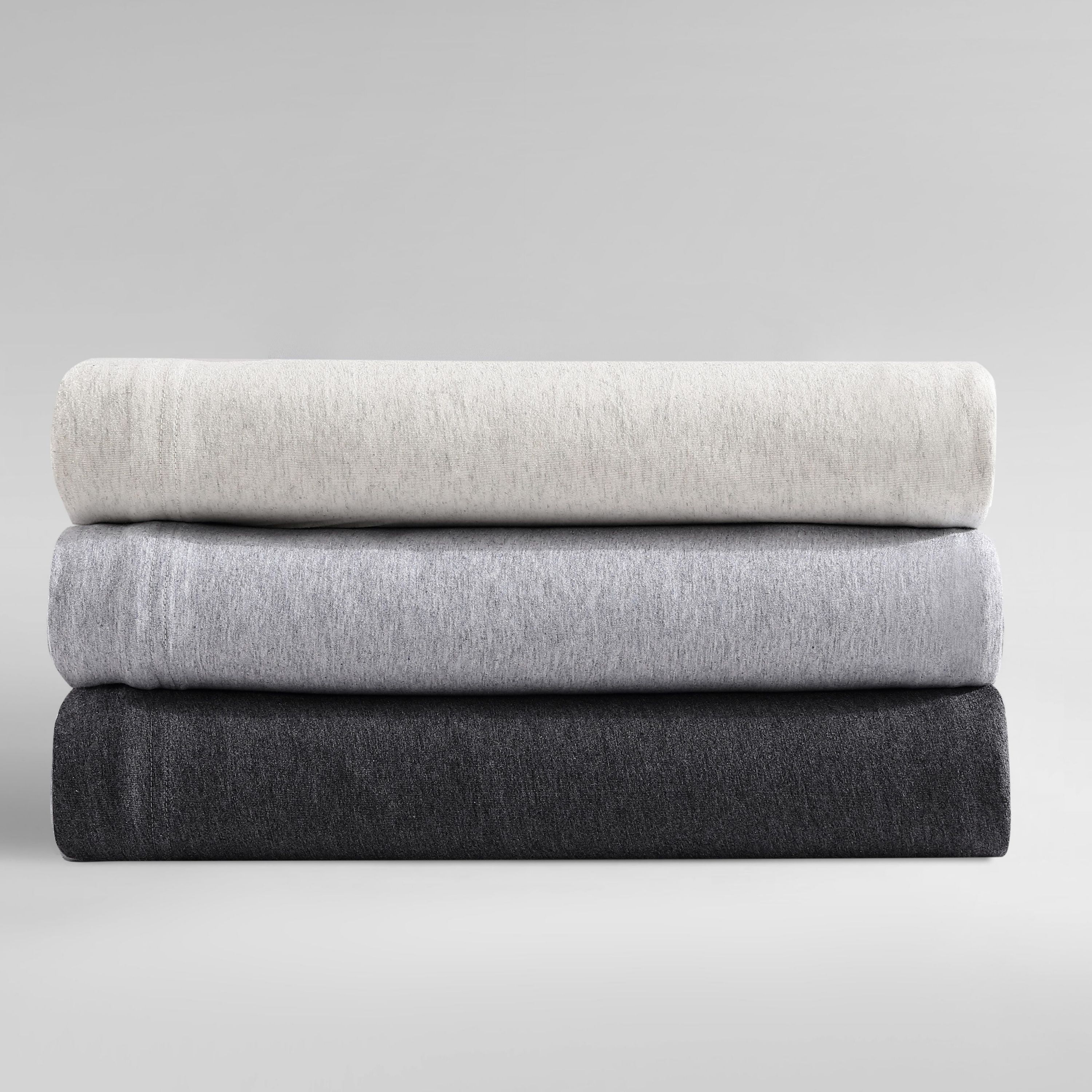 Modern Cotton Melange Natural Queen Sheet Set-4 Piece