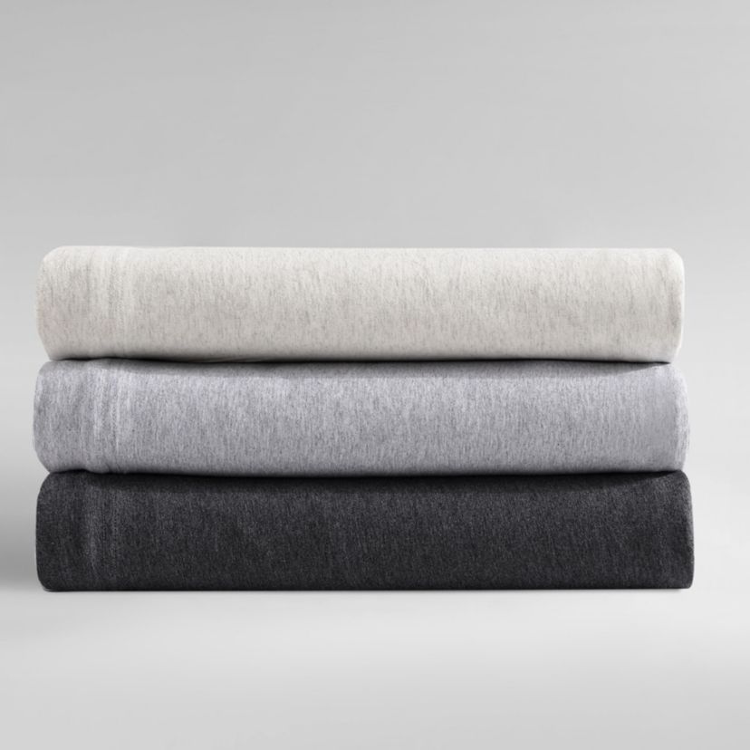 Modern Cotton Melange Natural Queen Sheet Set-4 Piece