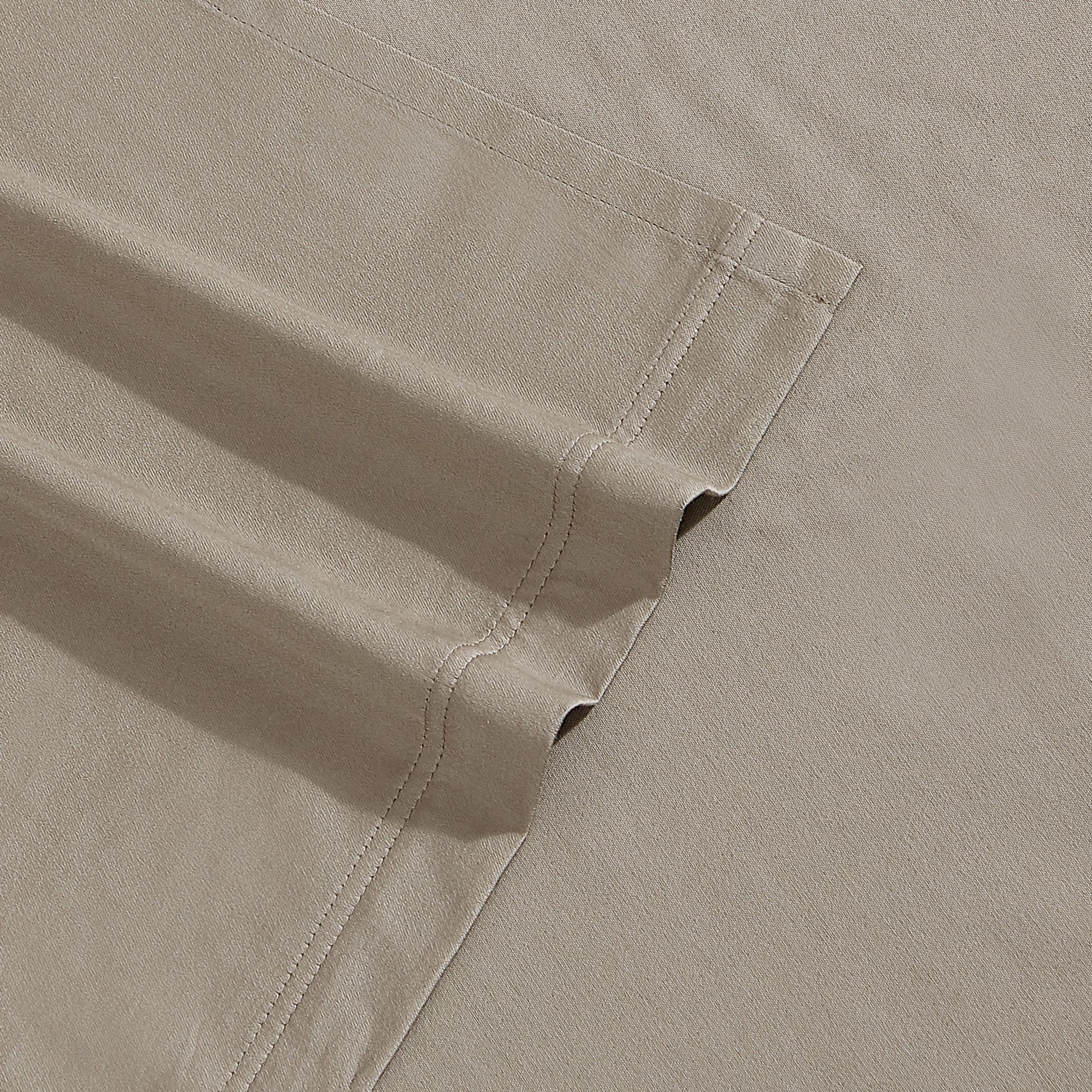 Organic Earth Solid - Blue Queen Sheet Set-4 Piece