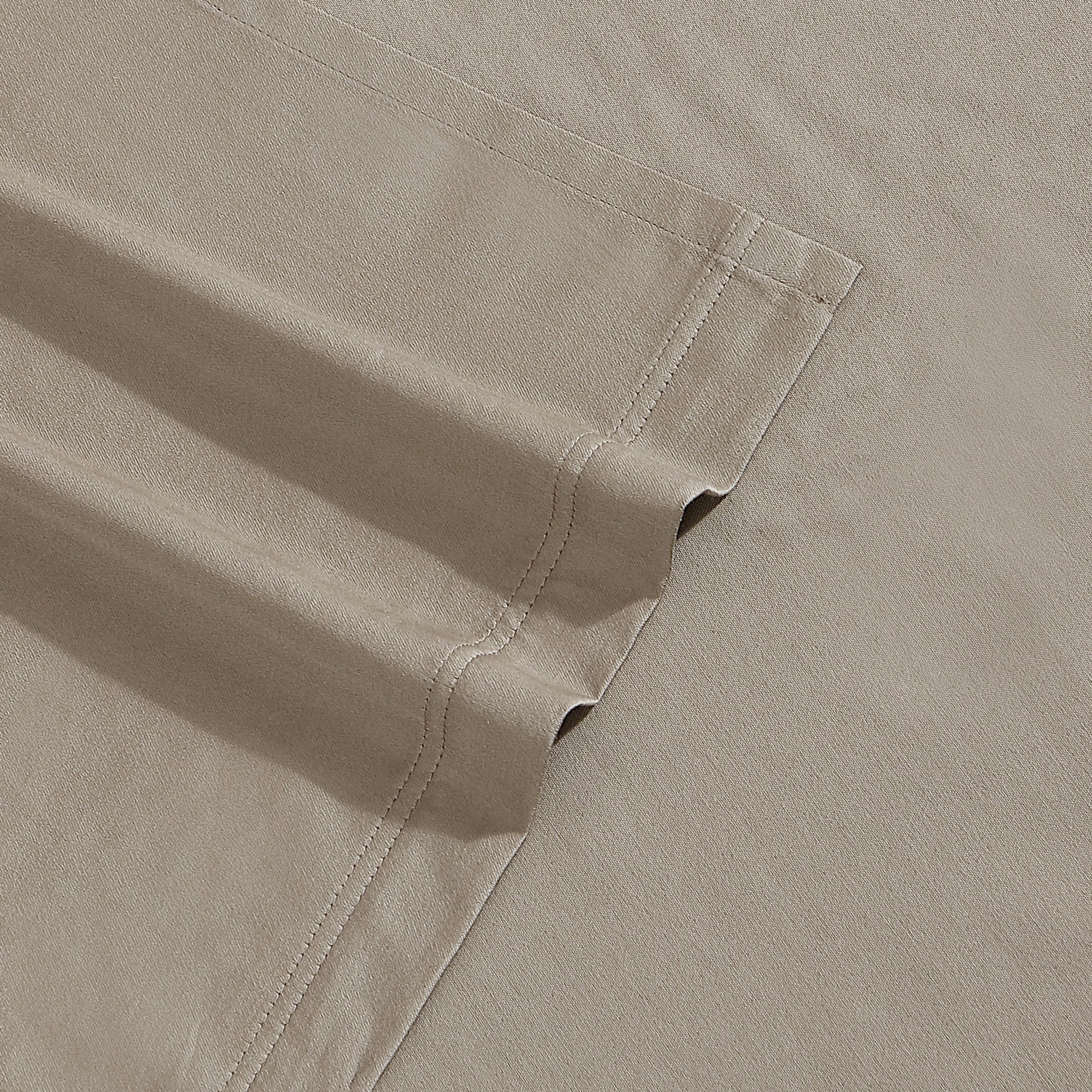 Organic Earth Solid Blue Queen Sheet Set-4 Piece