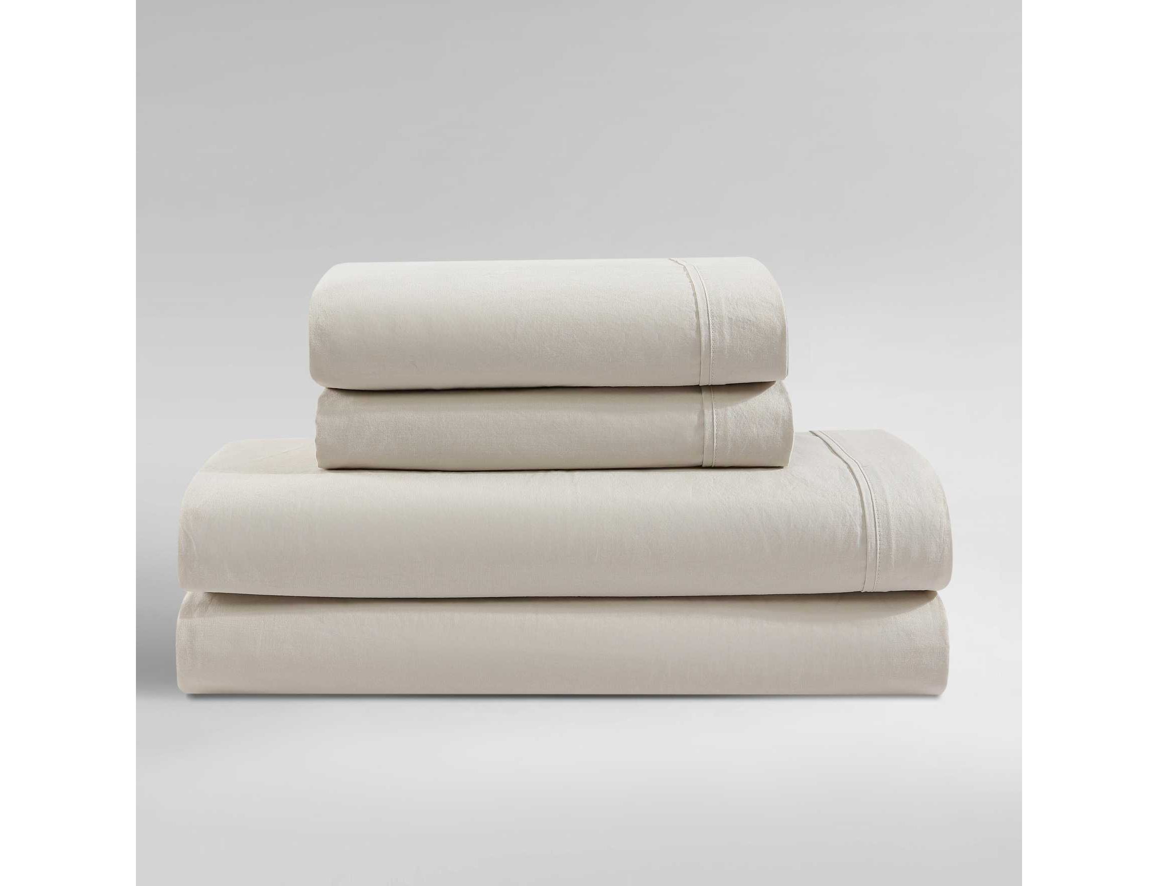 Washed Percale Cotton Sheet Set