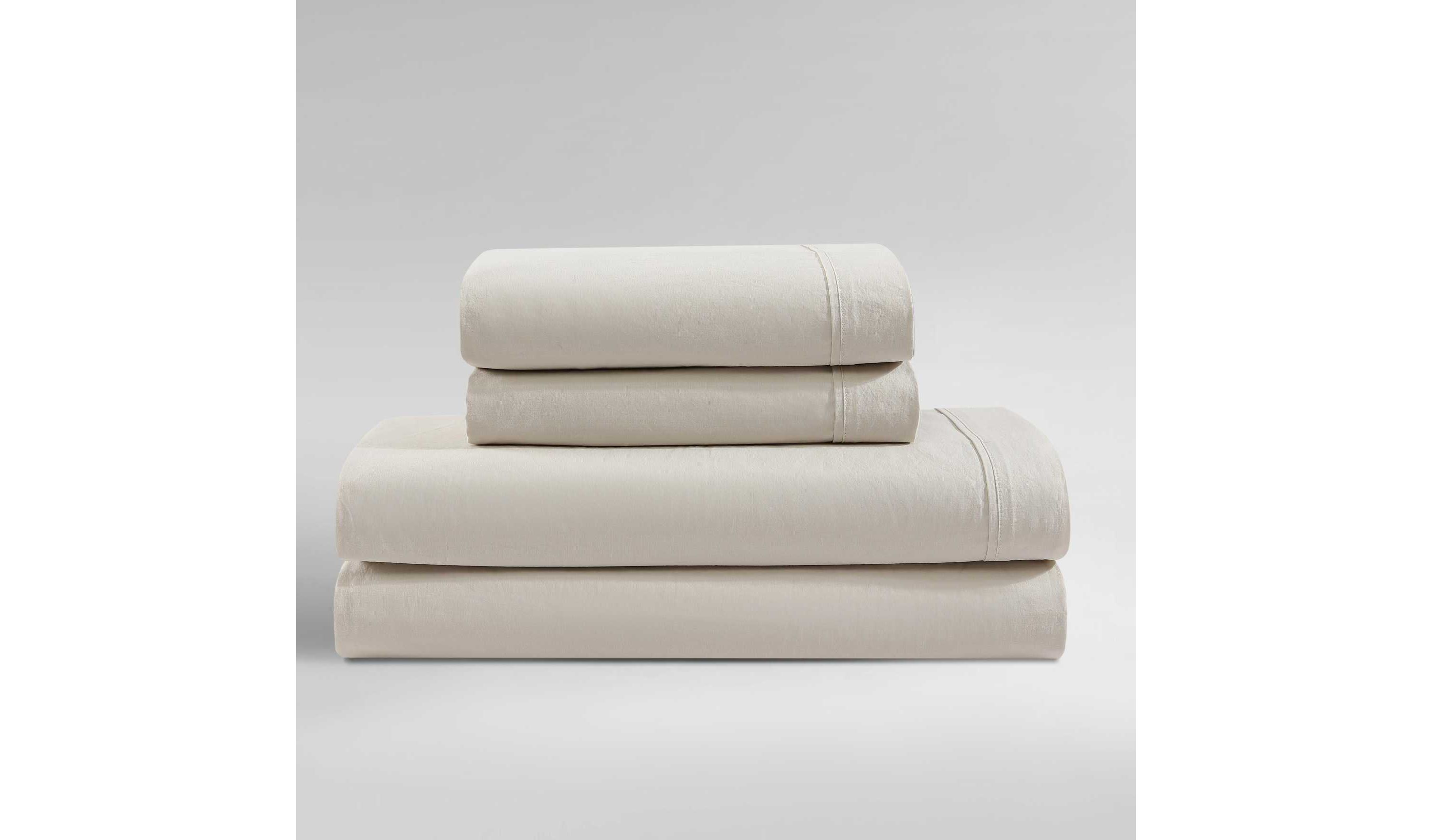 Washed Percale Cotton Sheet Set