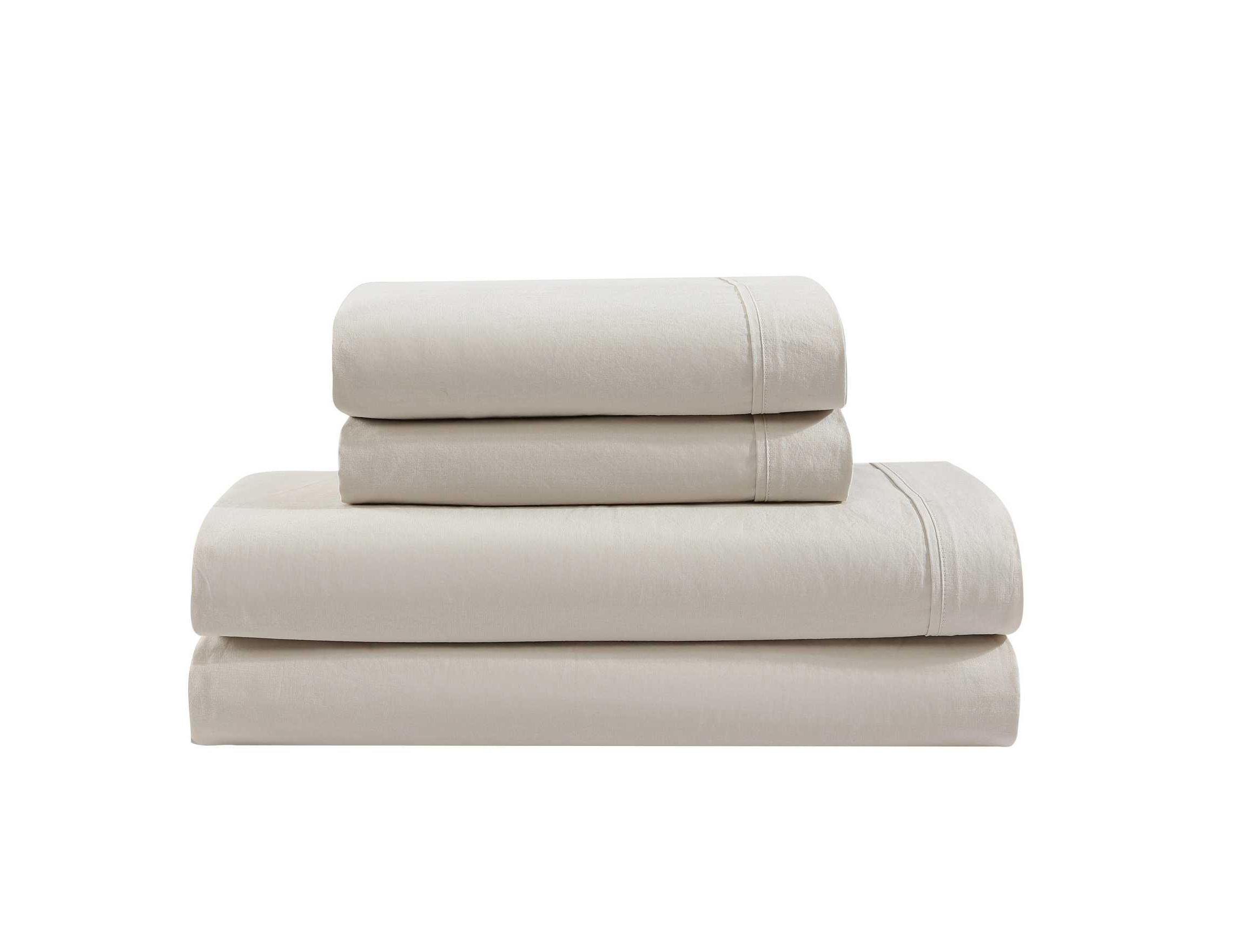 Washed Percale Cotton Sheet Set