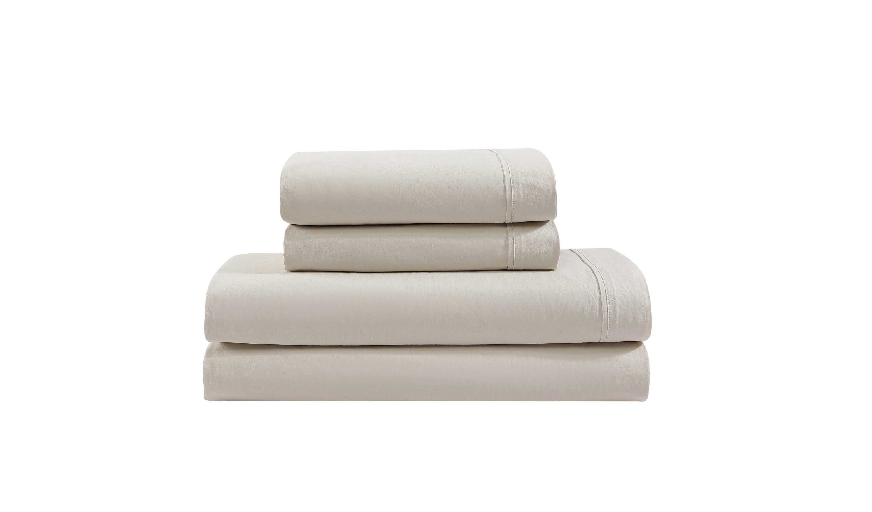 Washed Percale Cotton Sheet Set