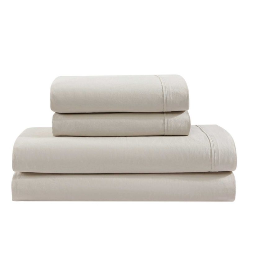 Washed Percale Cotton Sheet Set